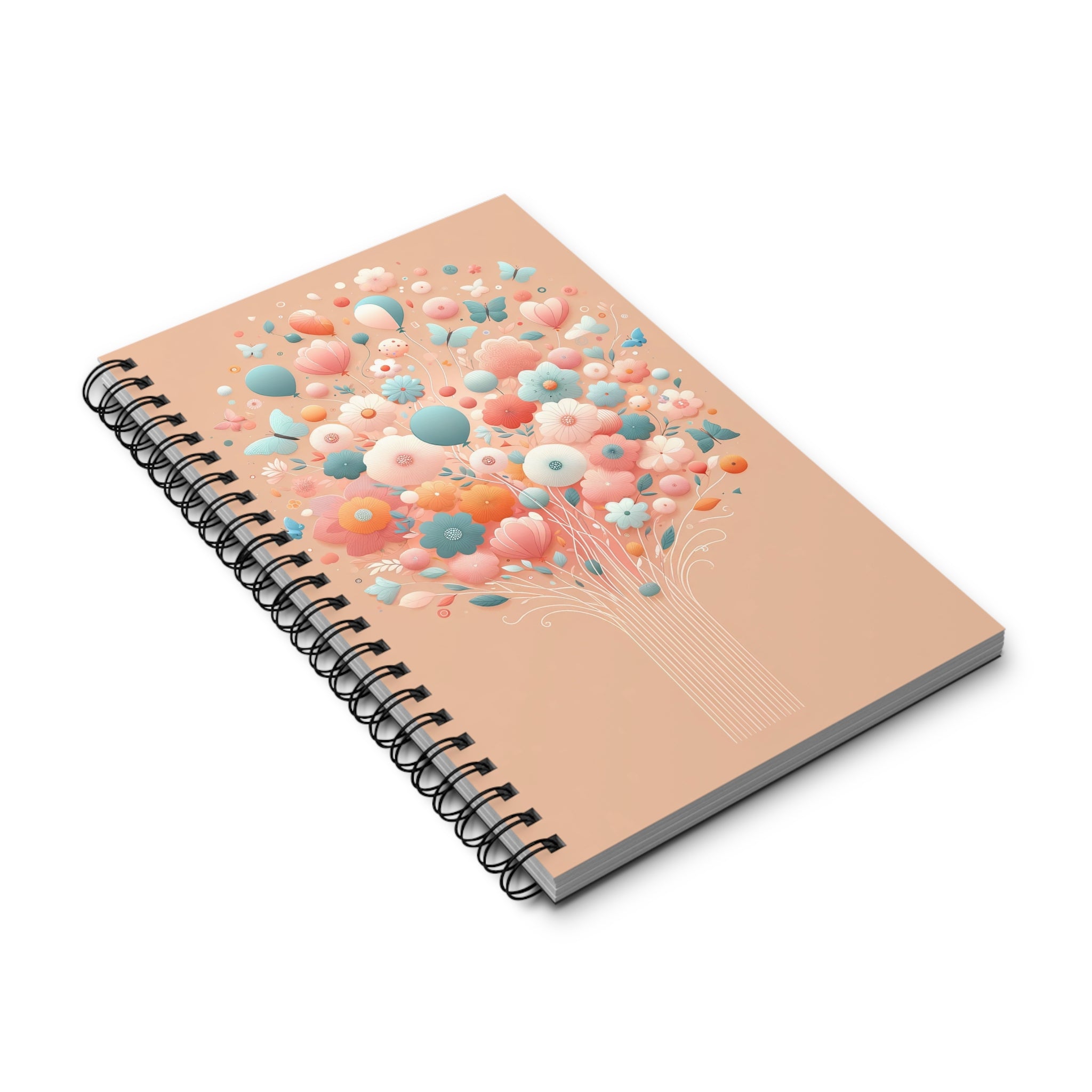 Bouquet of flowers, balloons and butterflies 2 - Spiral Journal (EU)