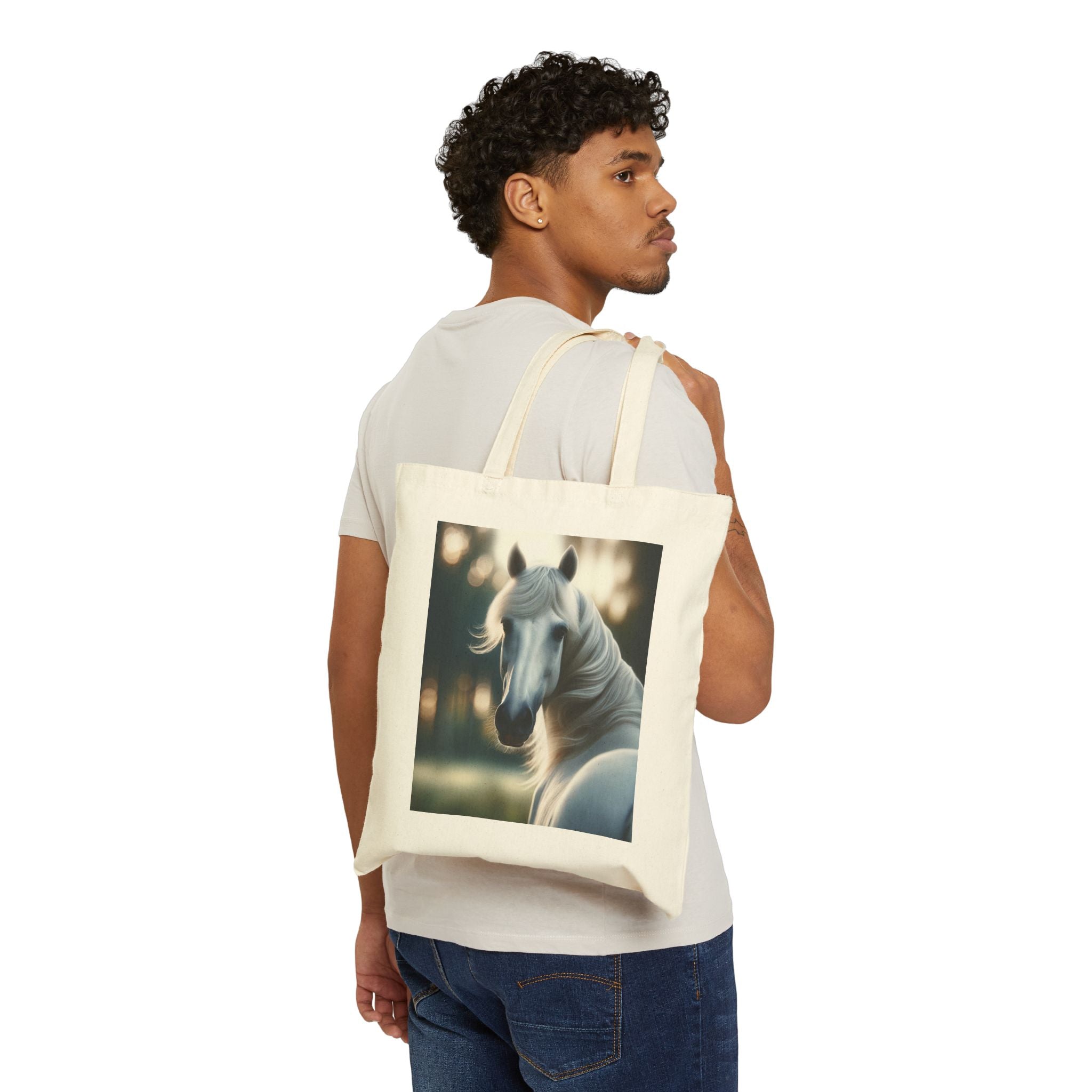 Majestic Horse - Cotton Canvas Tote Bag