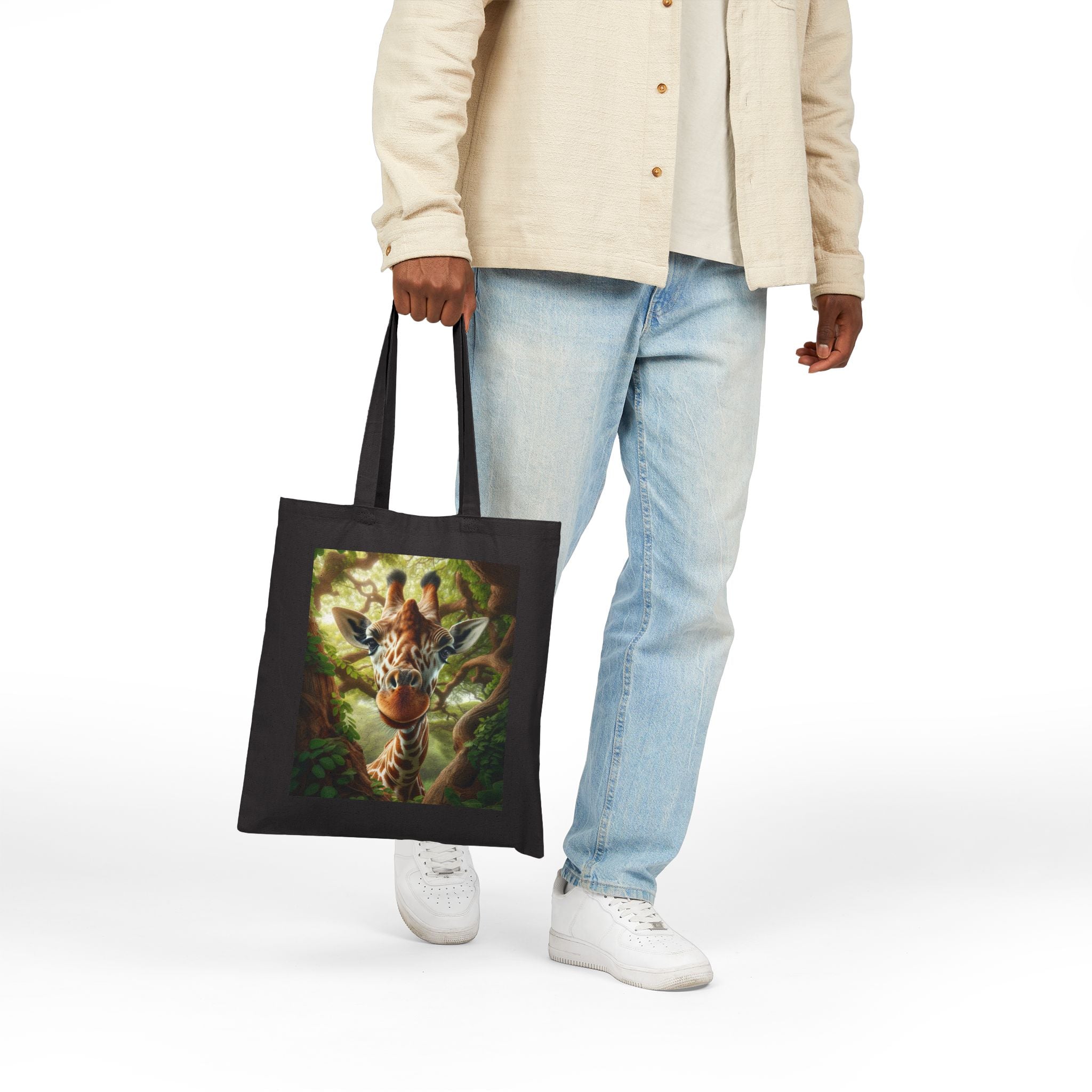 Giraffe Art - Cotton Tote Bag