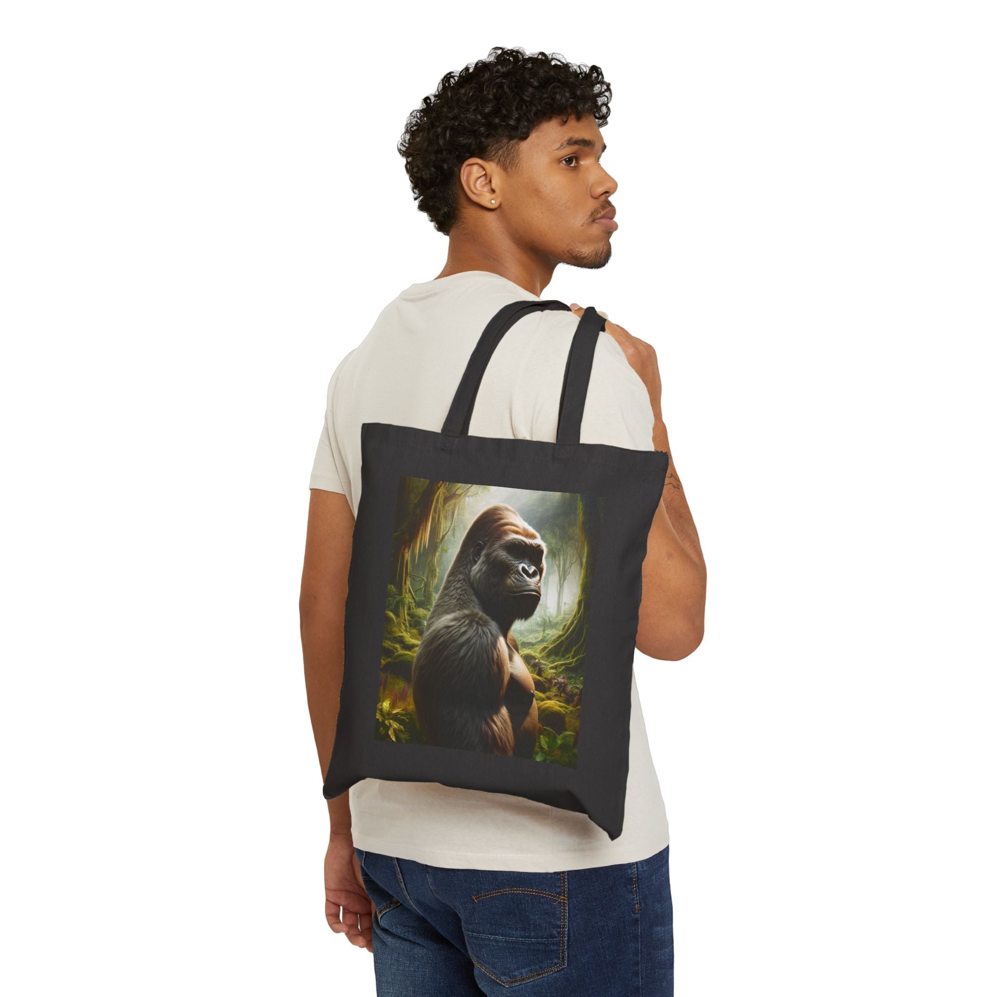 Gorilla Art - Cotton Canvas Tote Bag