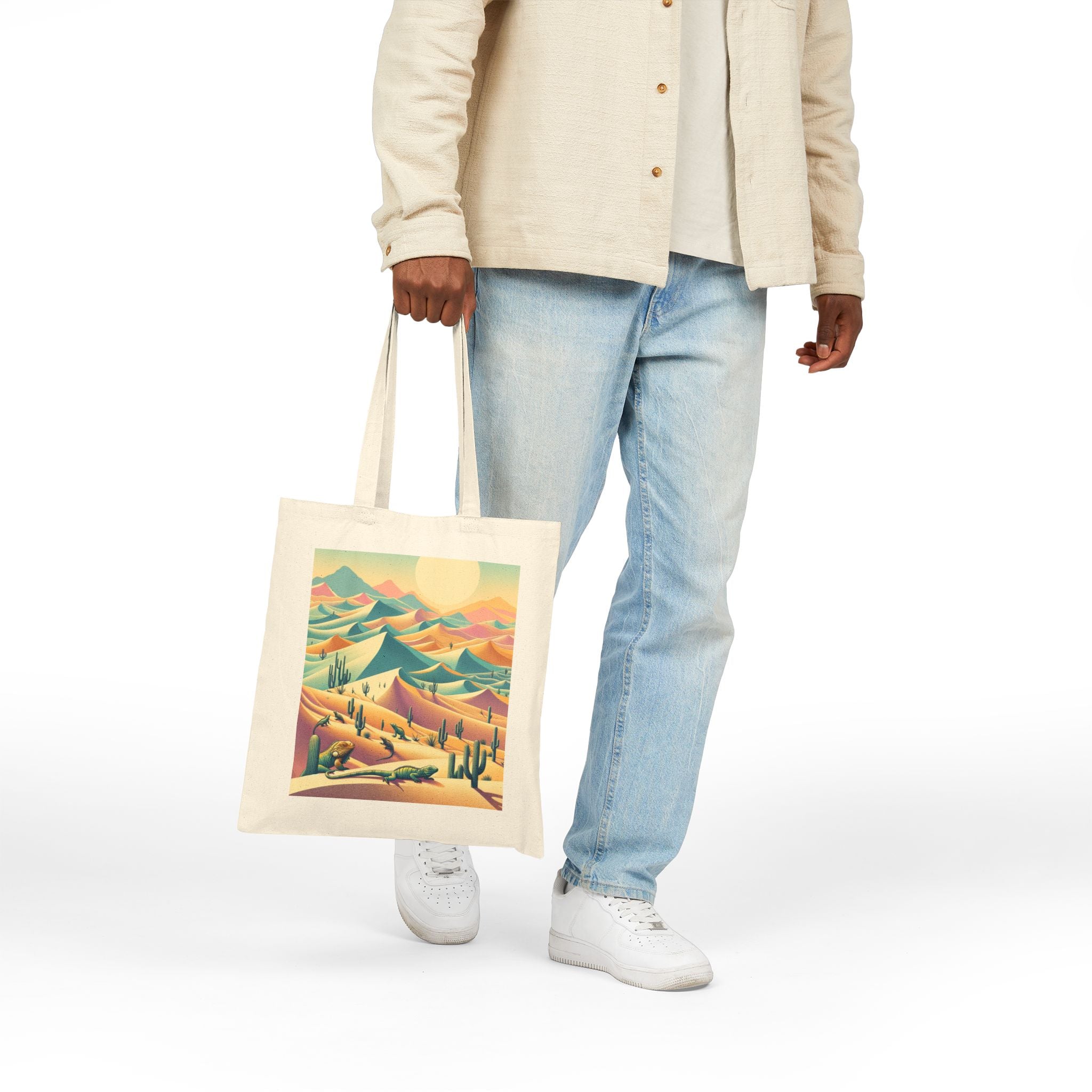Desert Landscape - Cotton Canvas Tote Bag