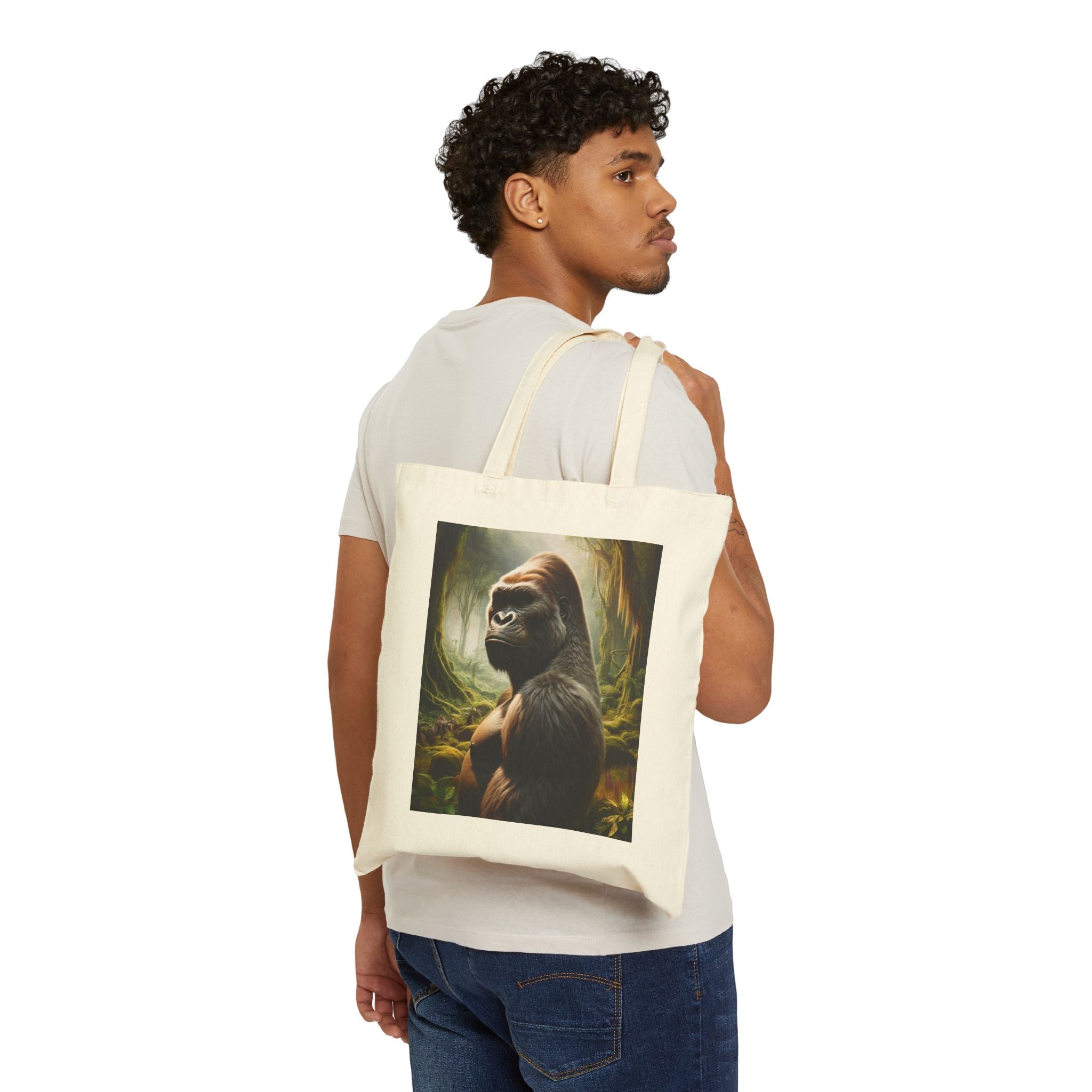 Gorilla Art - Cotton Canvas Tote Bag