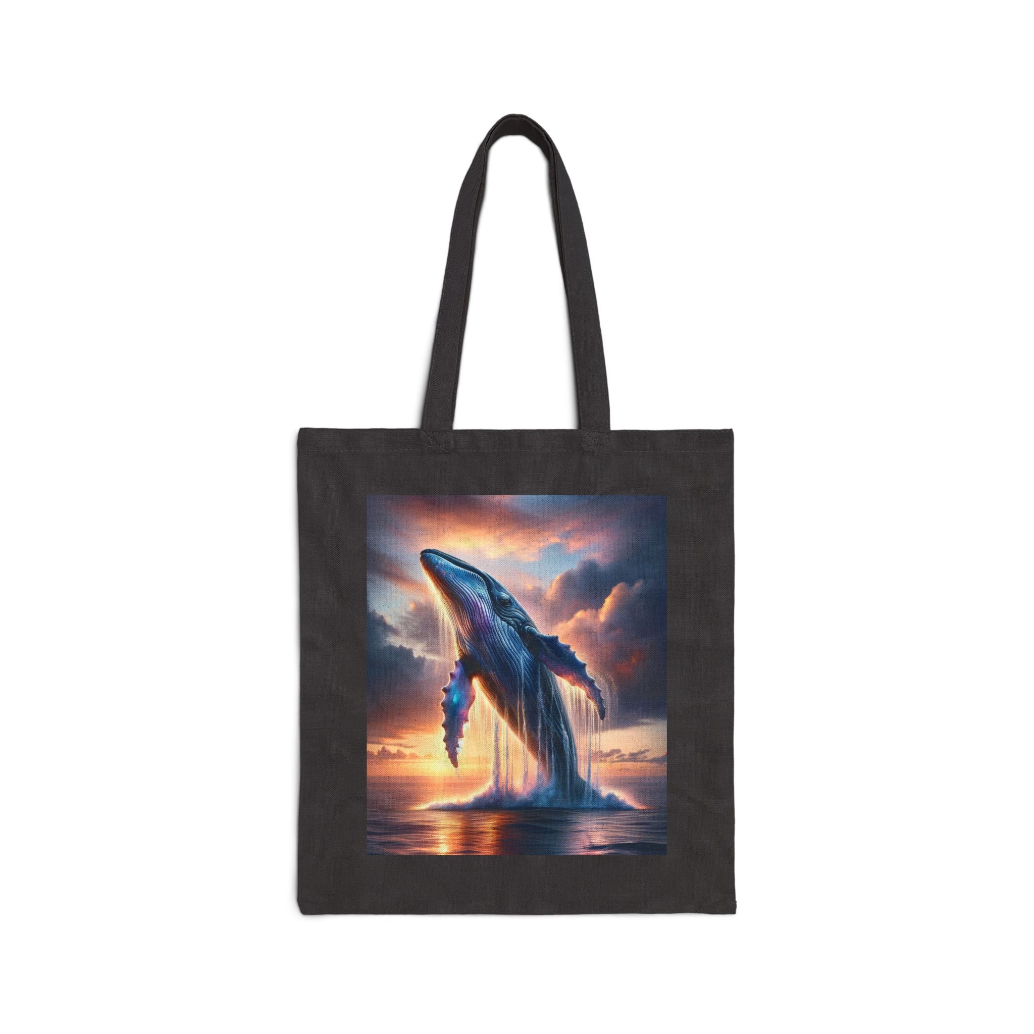 Whale Art - Cotton Canvas Tote Bag
