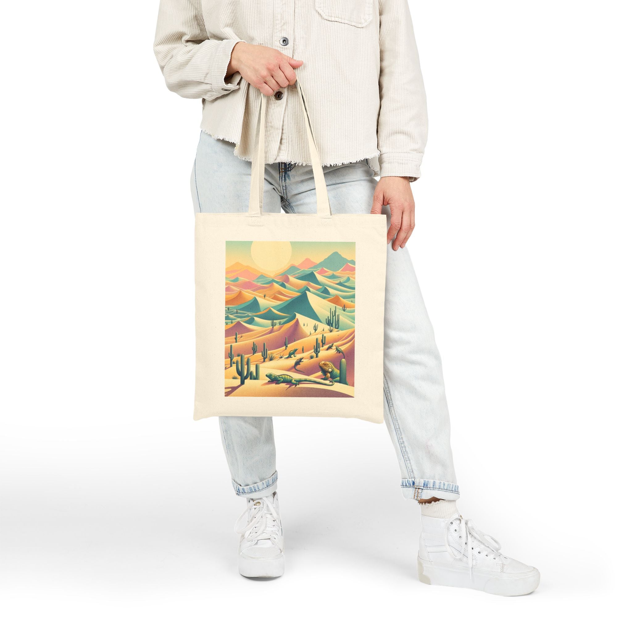 Desert Landscape - Cotton Canvas Tote Bag