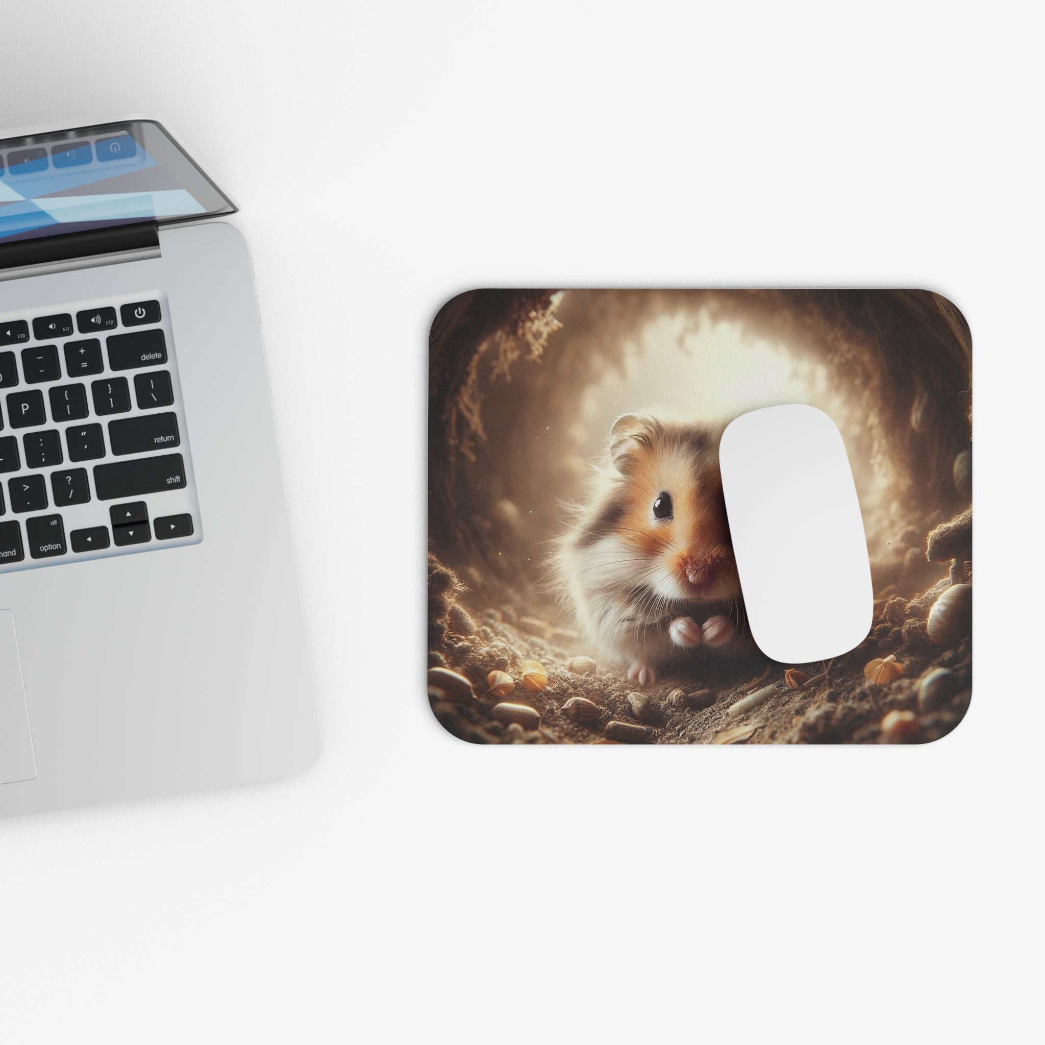 Hamster in a hole - Mouse Pad (Rectangle)