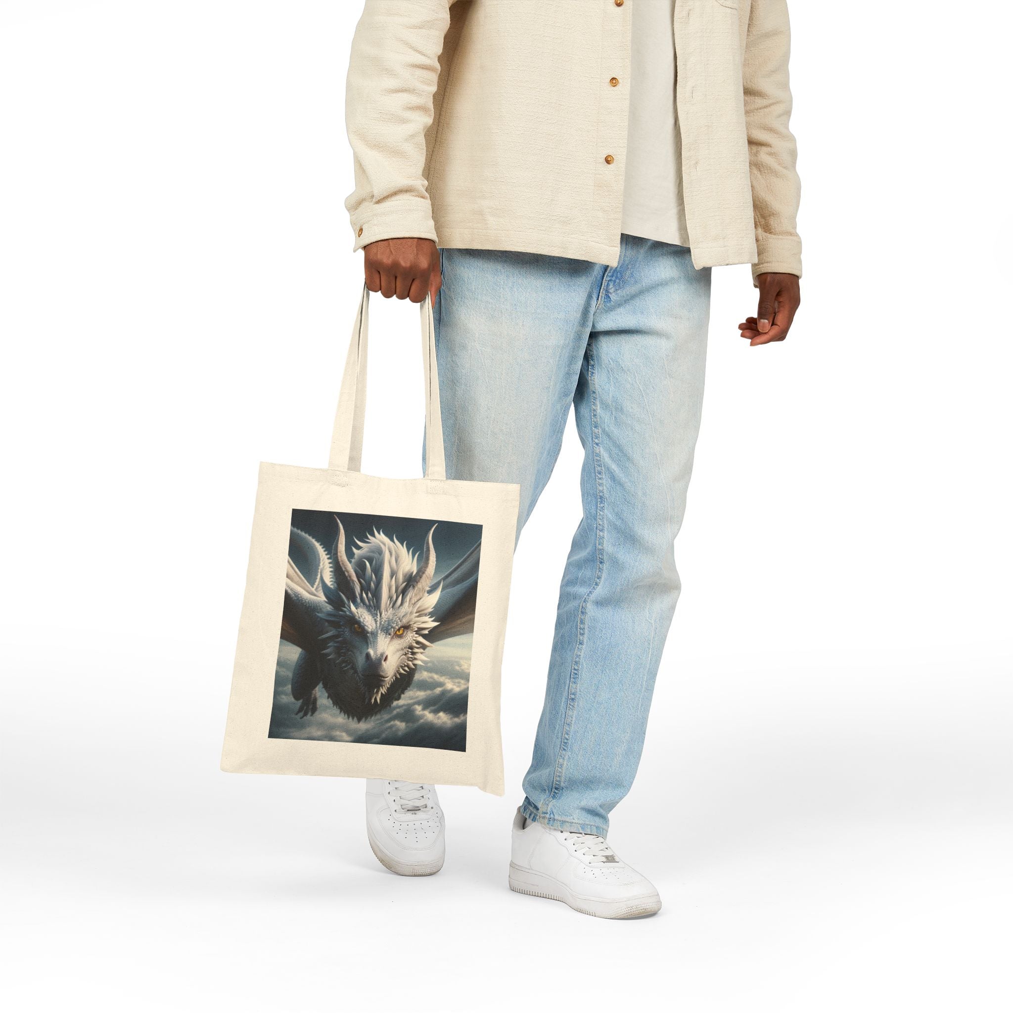 Fantasy Dragon - Cotton Canvas Tote Bag,