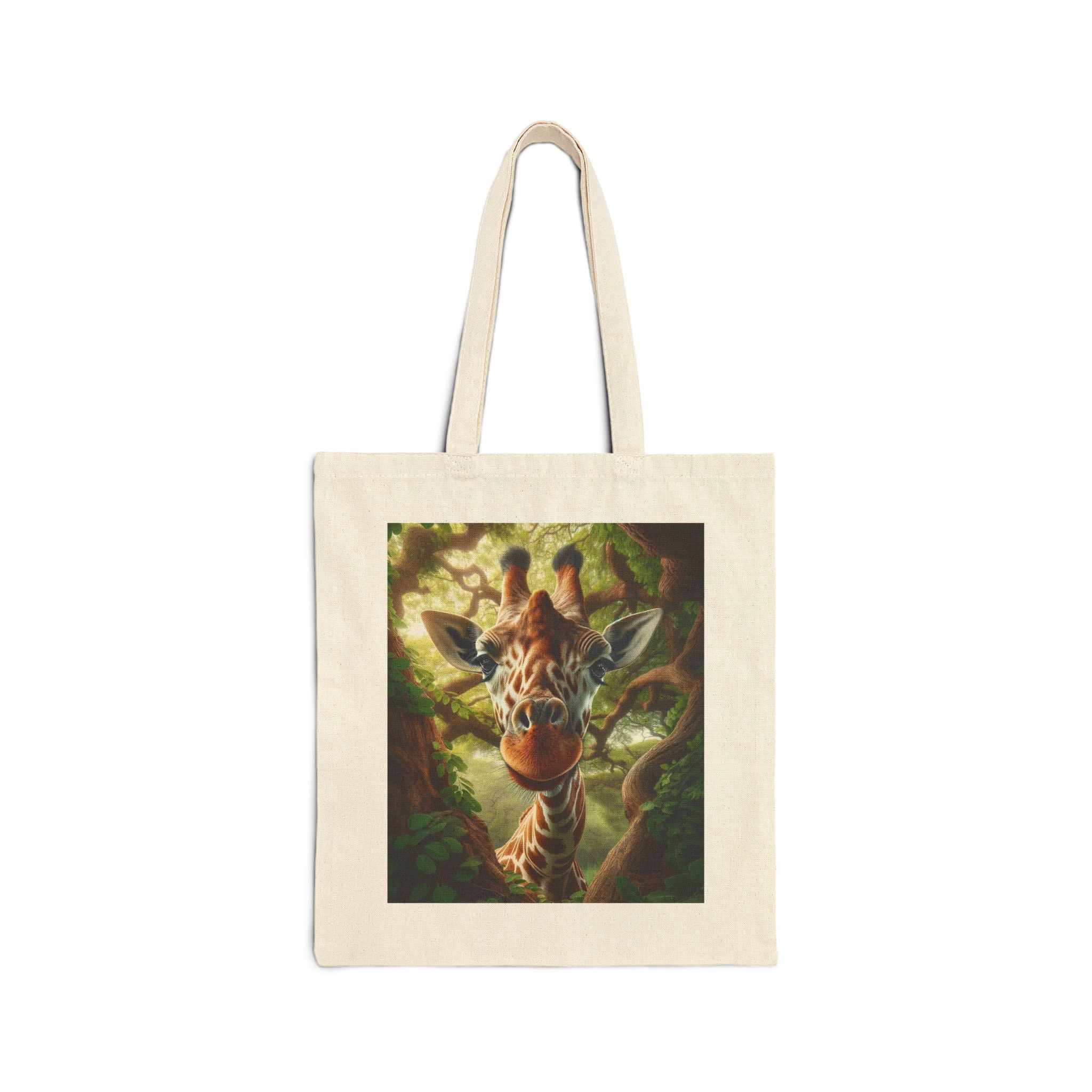Giraffe Art - Cotton Tote Bag