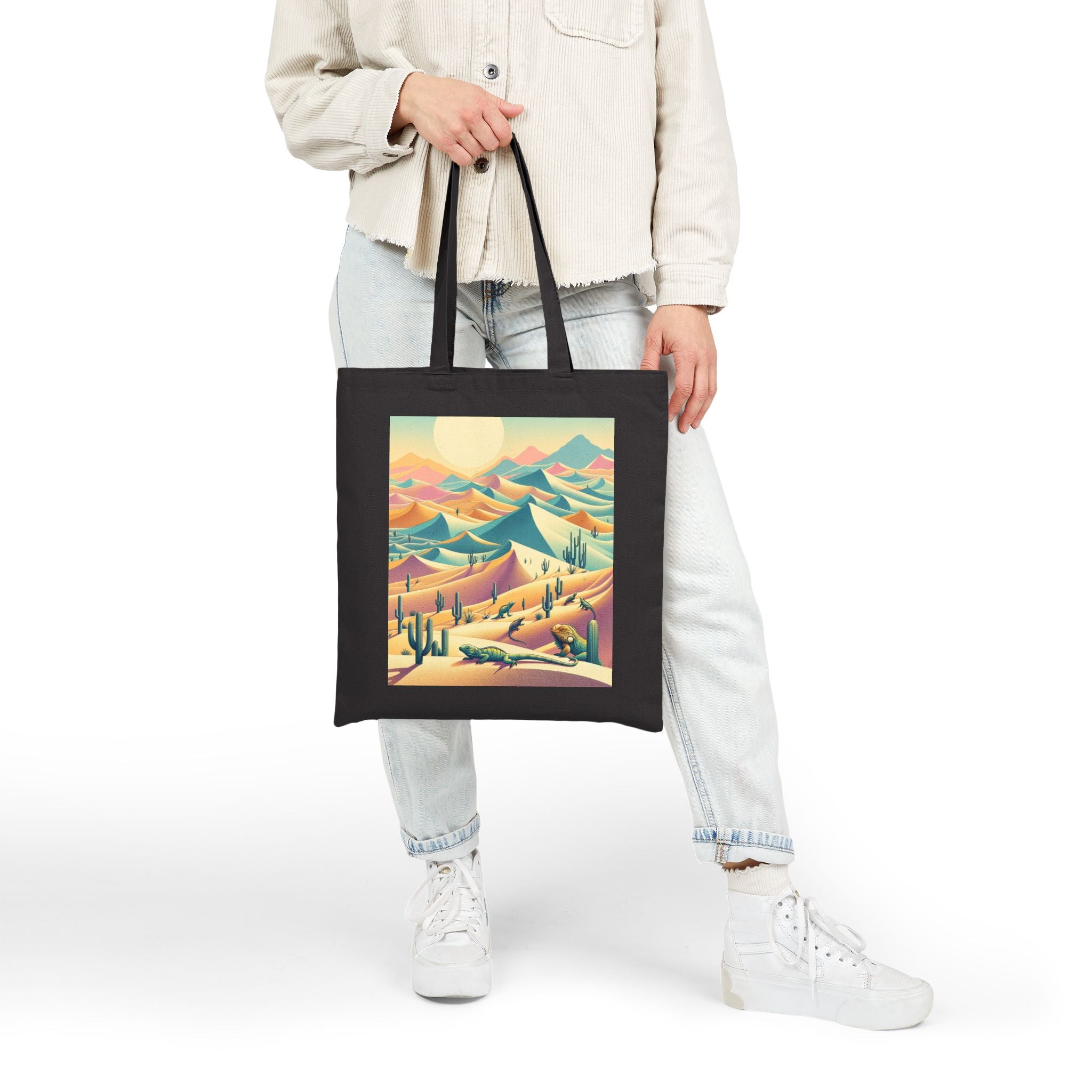 Desert Landscape - Cotton Canvas Tote Bag