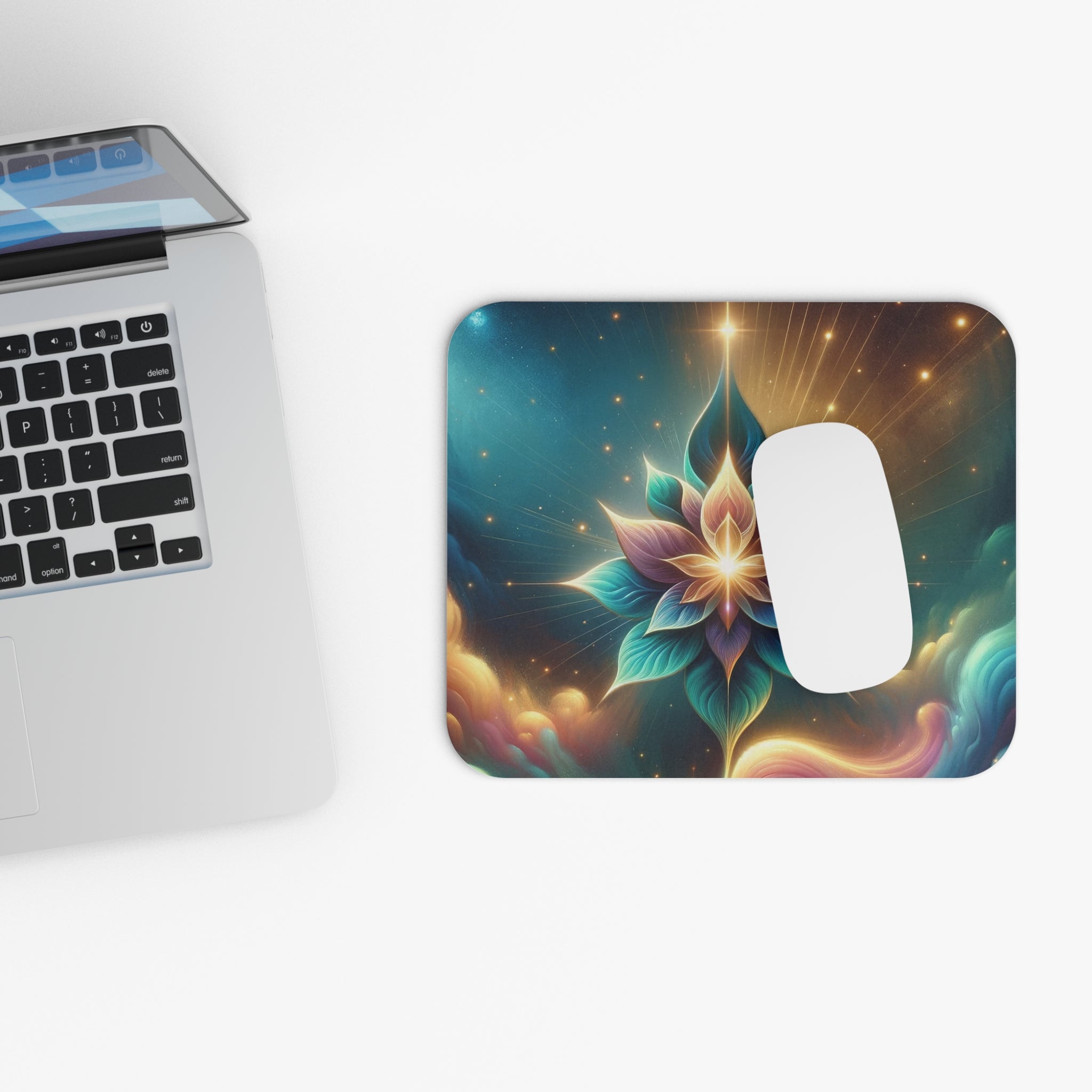 Sparkly flower in the sky - Mouse Pad (Rectangle)