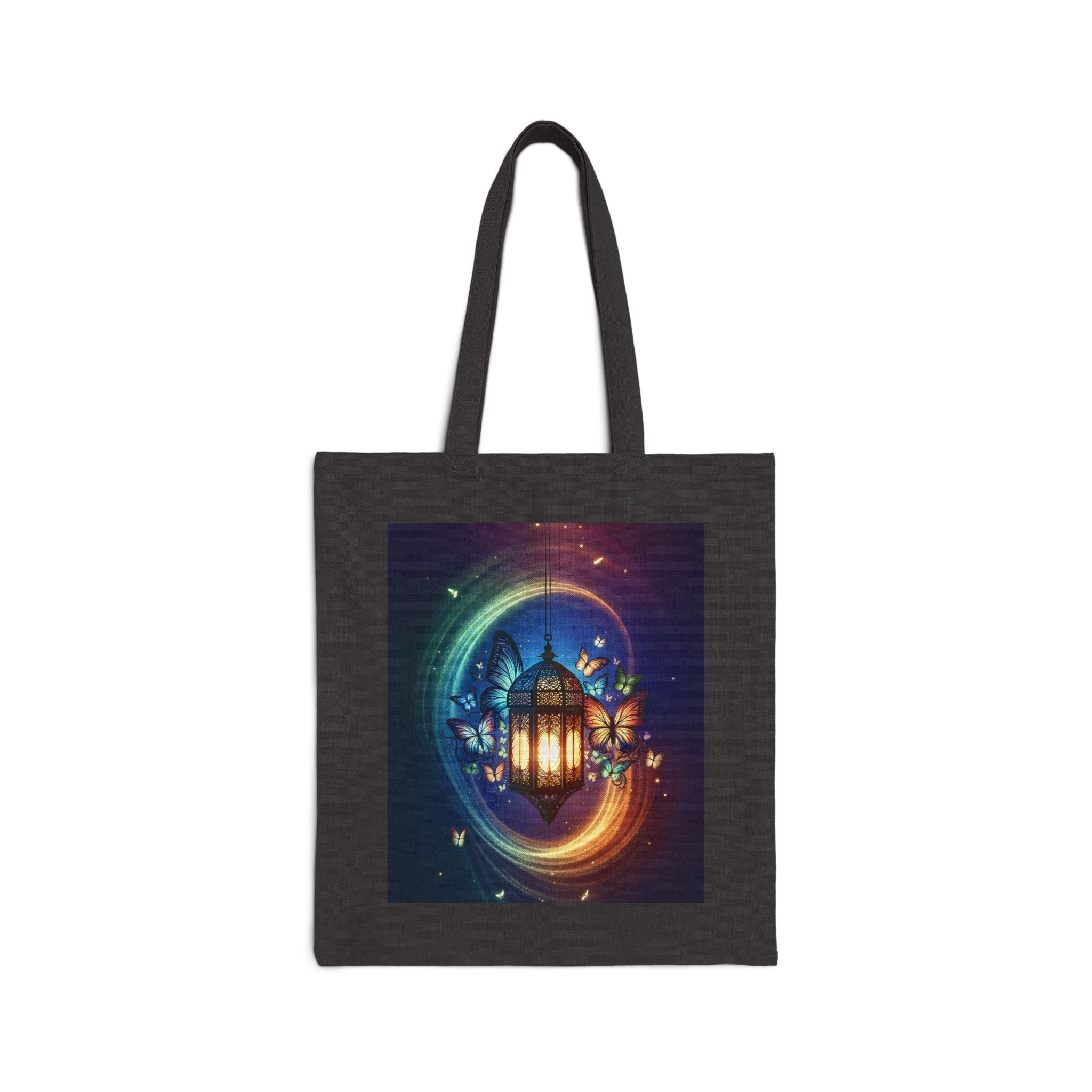 Colorful Garden Lantern - Cotton Canvas Tote Bag