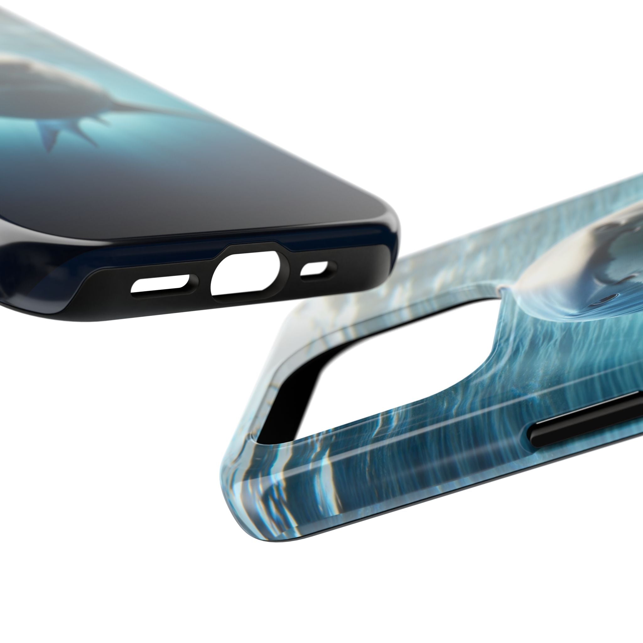Curious shark - Tough Phone Case