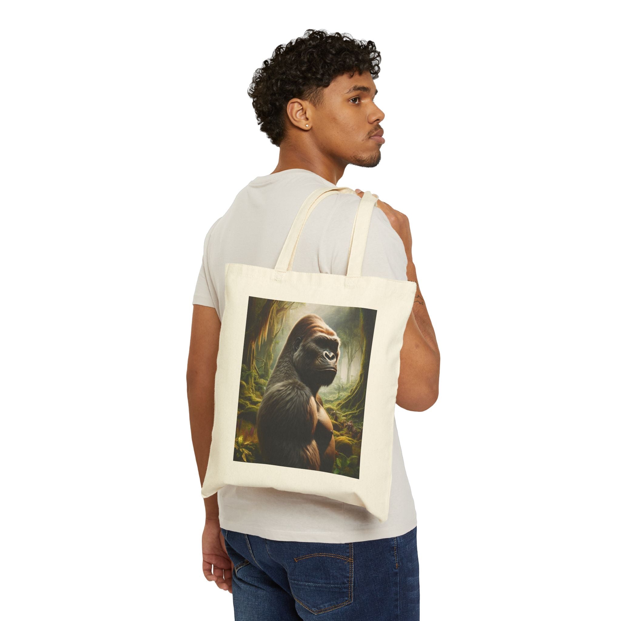 Gorilla Art - Cotton Canvas Tote Bag