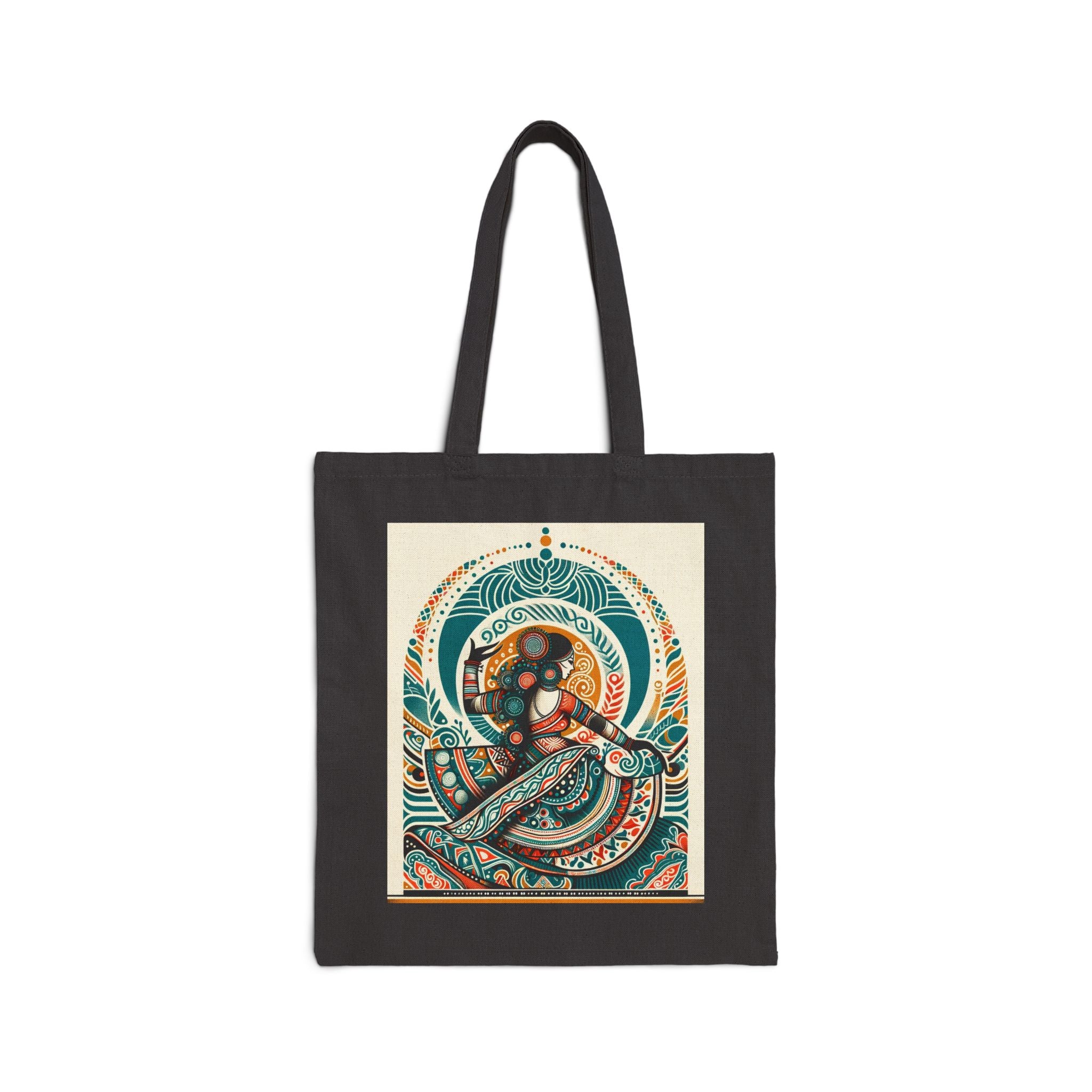 Bohemian Chakra Tote Bag - Cotton Canvas Tote Bag