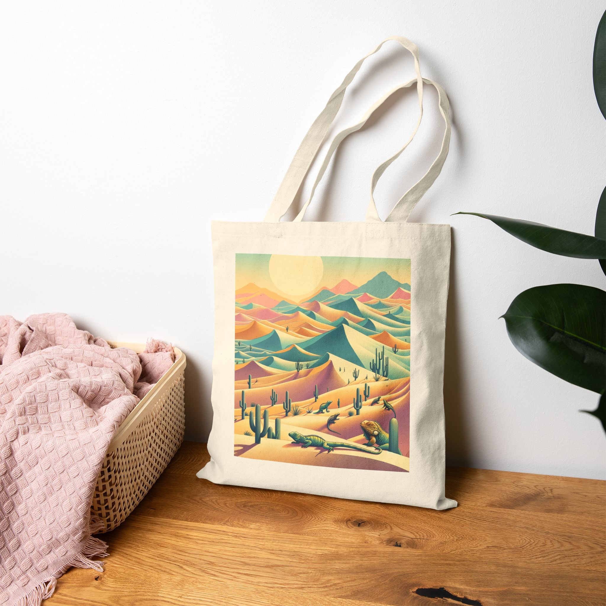 Desert Landscape - Cotton Canvas Tote Bag