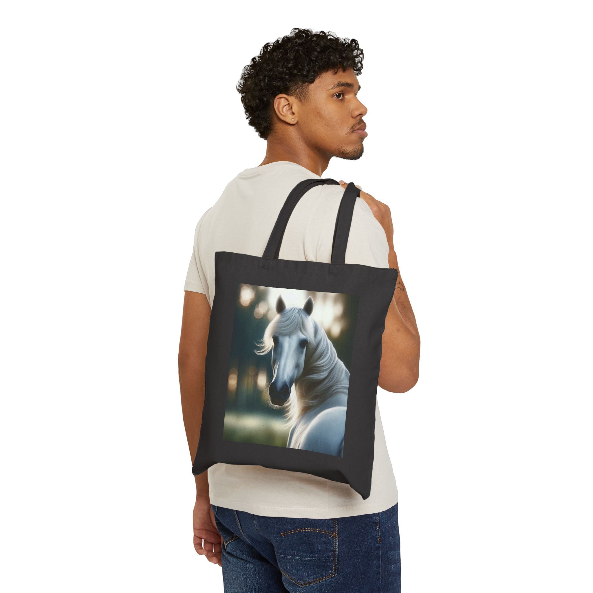 Majestic Horse - Cotton Canvas Tote Bag