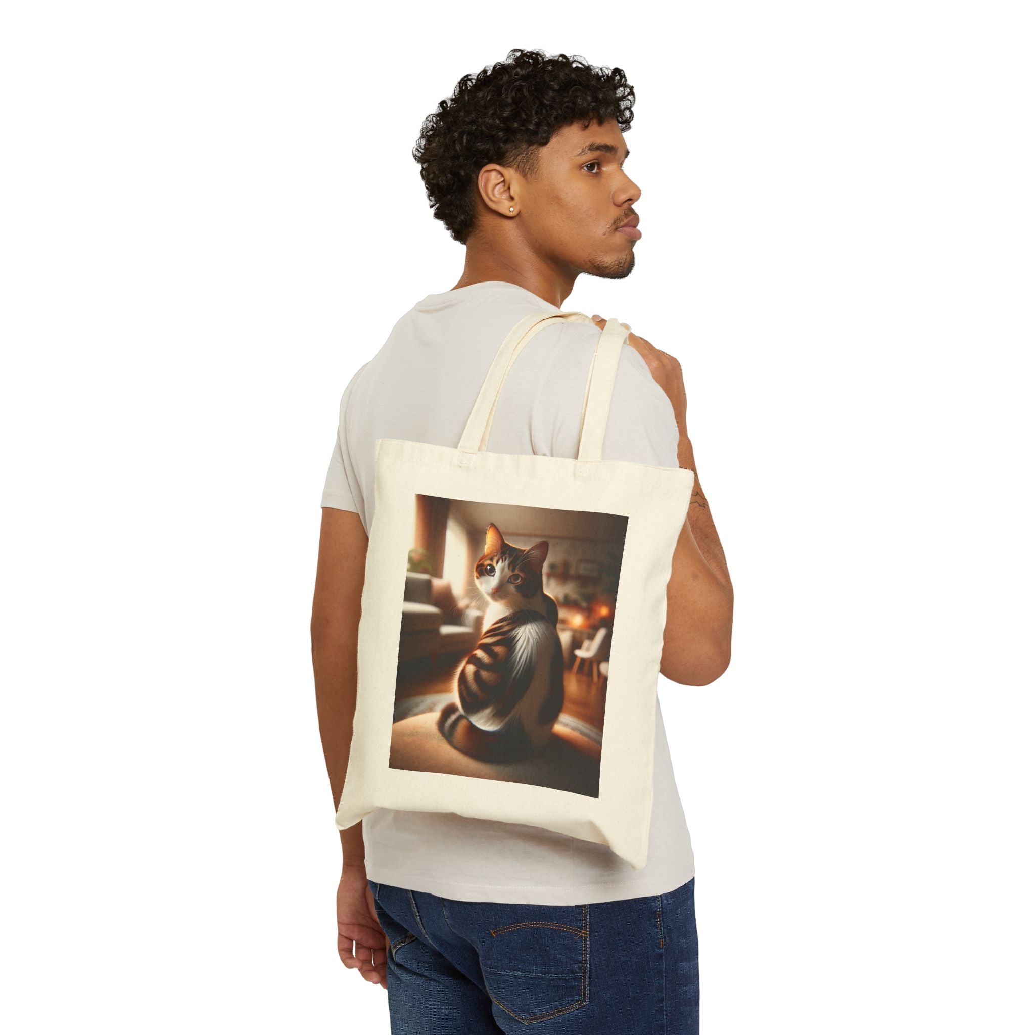 Cat Lover's - Cotton Canvas Tote Bag