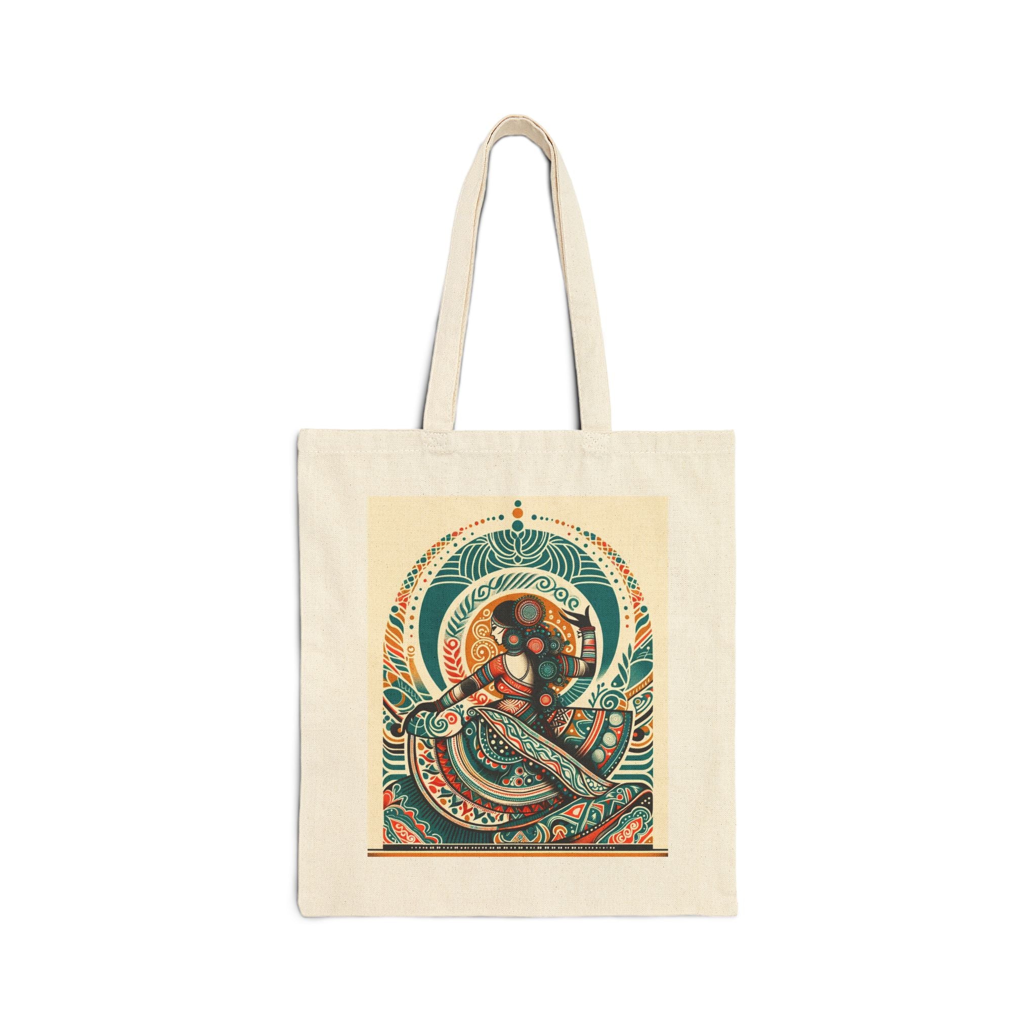 Bohemian Chakra Tote Bag - Cotton Canvas Tote Bag