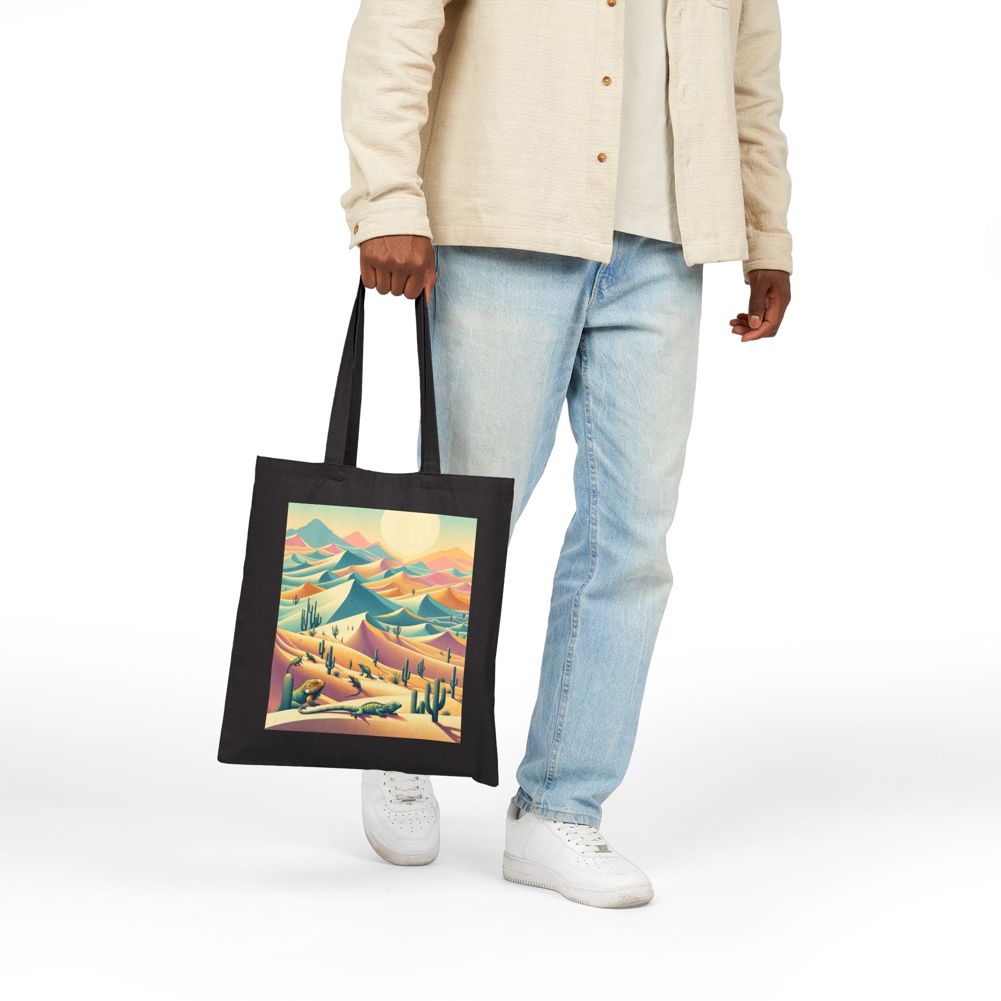 Desert Landscape - Cotton Canvas Tote Bag