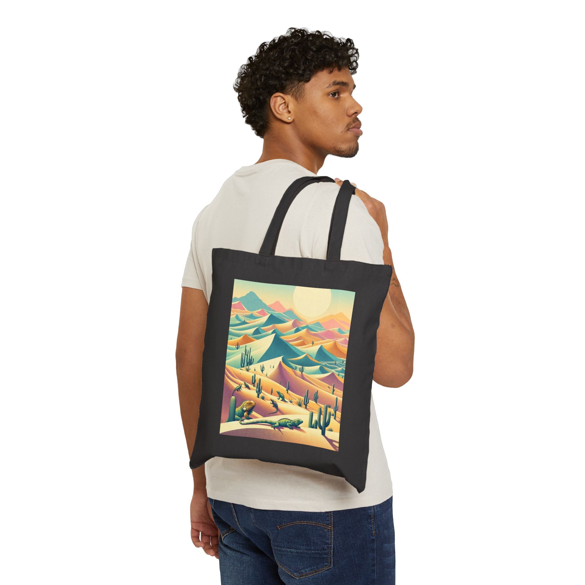 Desert Landscape - Cotton Canvas Tote Bag