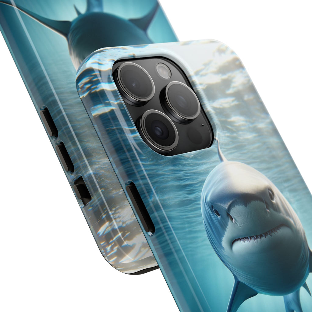 Curious shark - Tough Phone Case