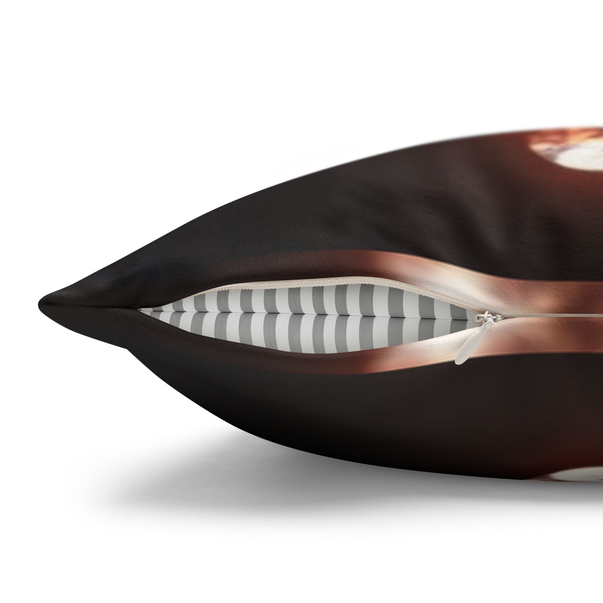 White, diamond flowers (in the evening) - Suede Square Pillowcase