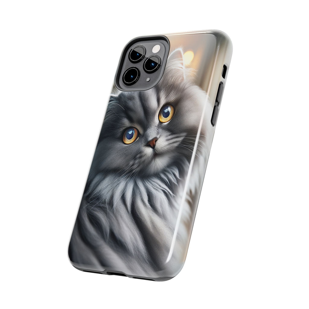 Grey cat - Tough Phone Case