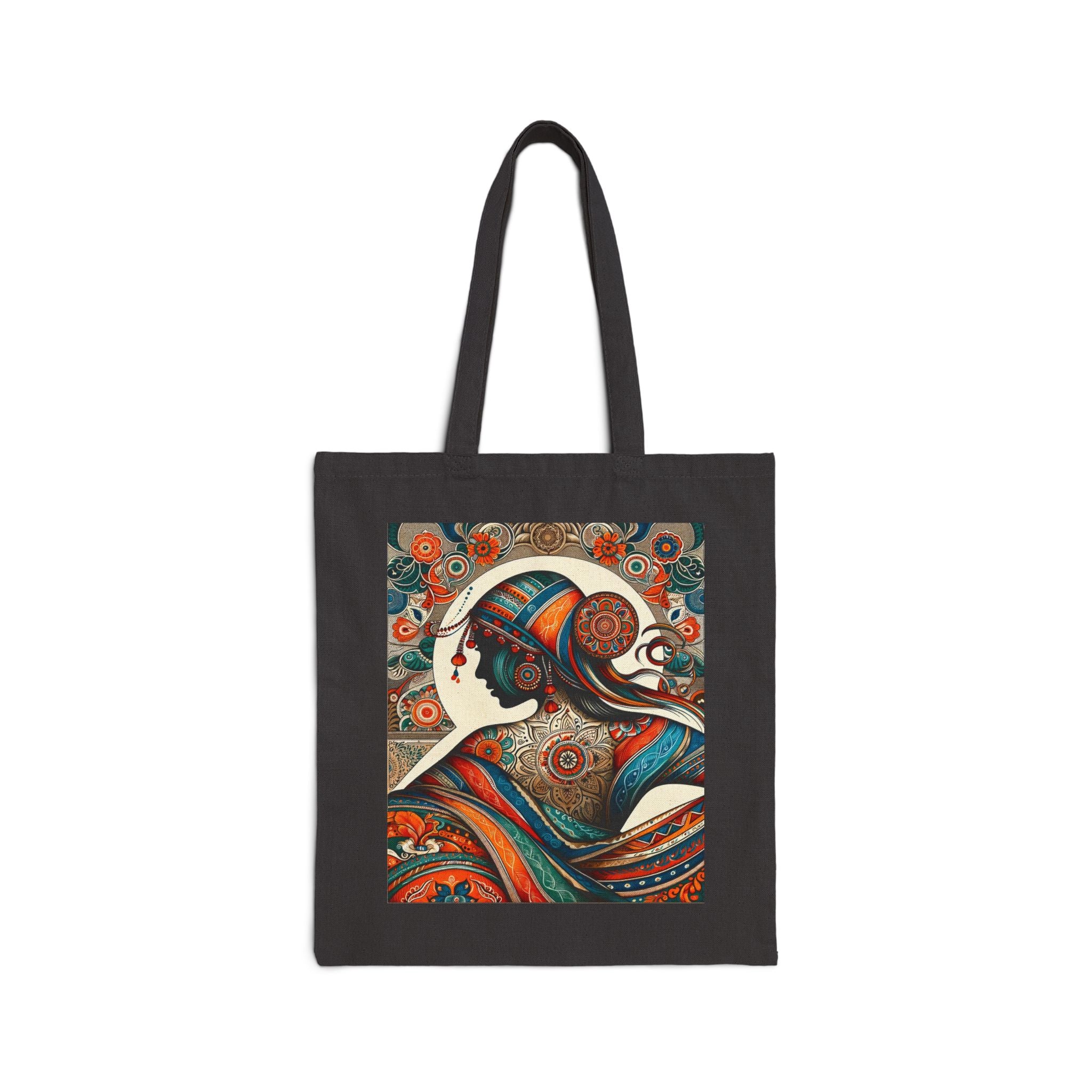 Artistic lady - Cotton Canvas Tote Bag