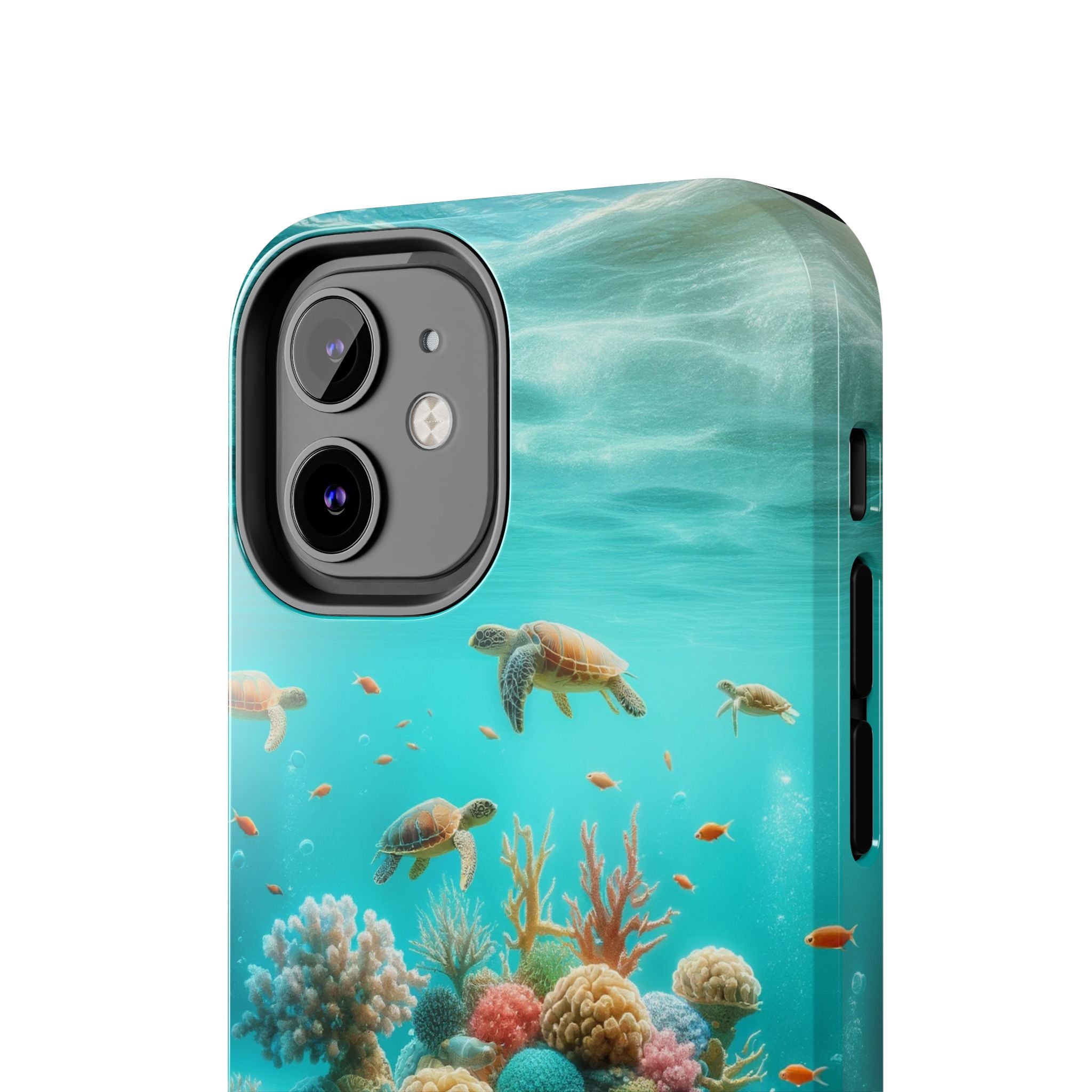 Phone Cases - Turtles on Coral Reef Design