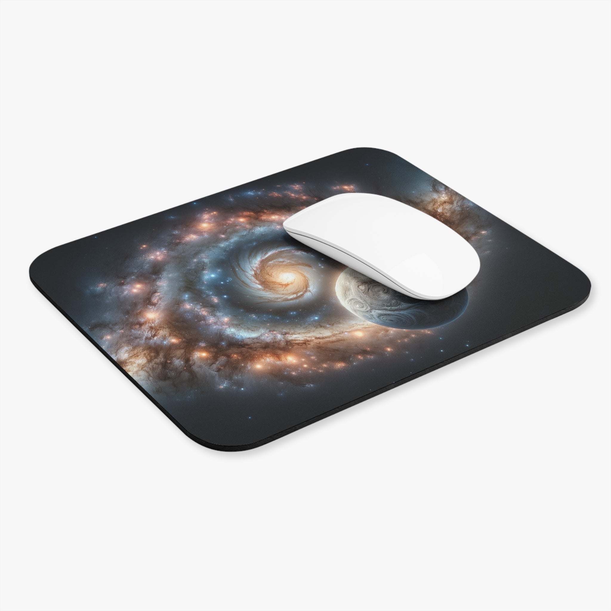 White planet - Mouse Pad (Rectangle)