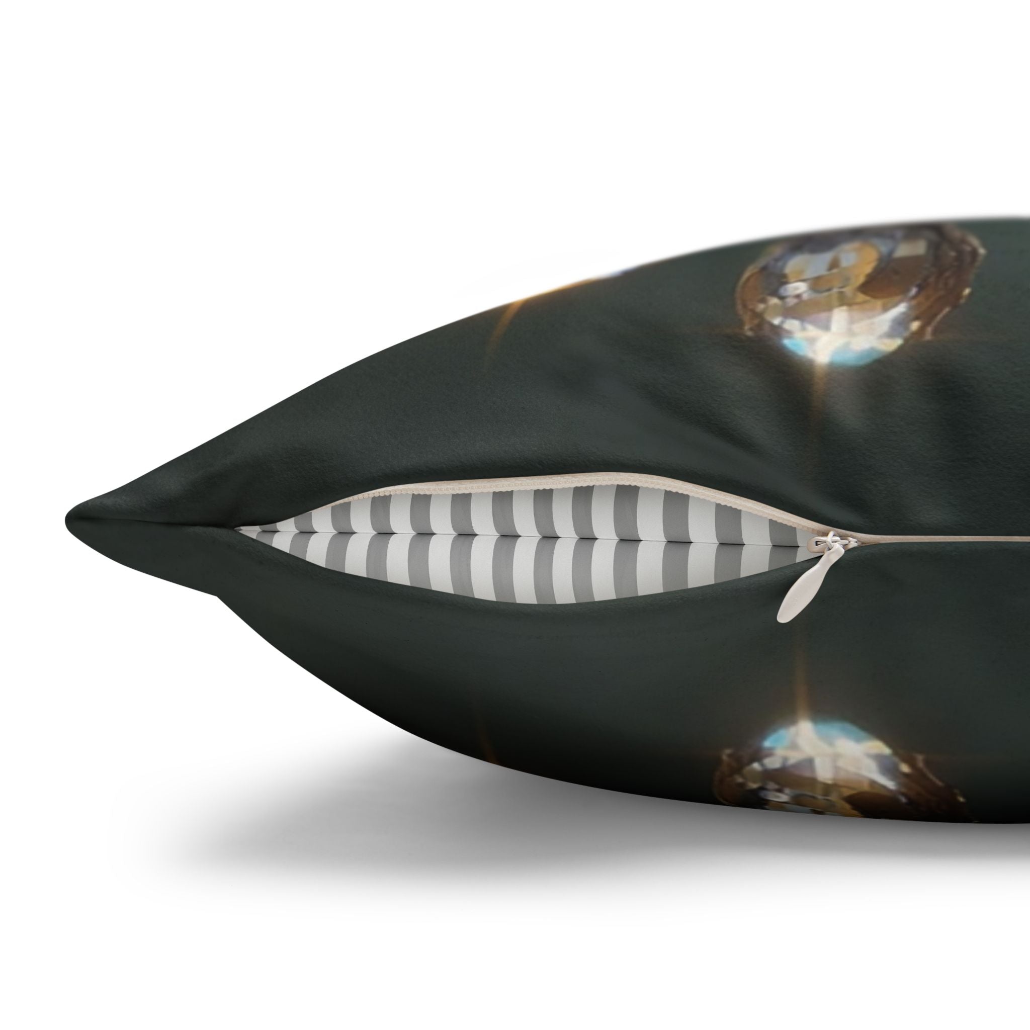 Shining diamond flowers - Suede Square Pillowcase