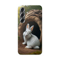 Curious, white rabbit - Flexi Case (Samsung only)