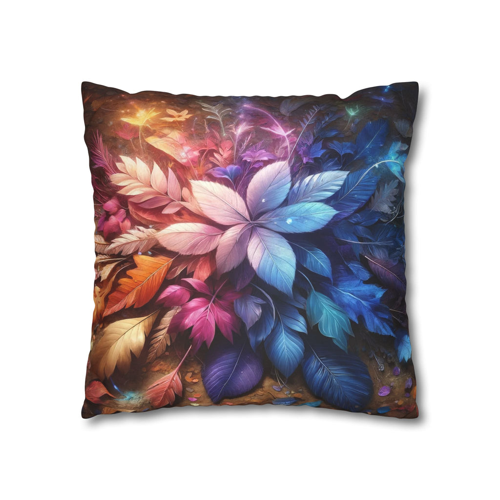 Magical leaves, pastel coloured - Suede Square Pillowcase