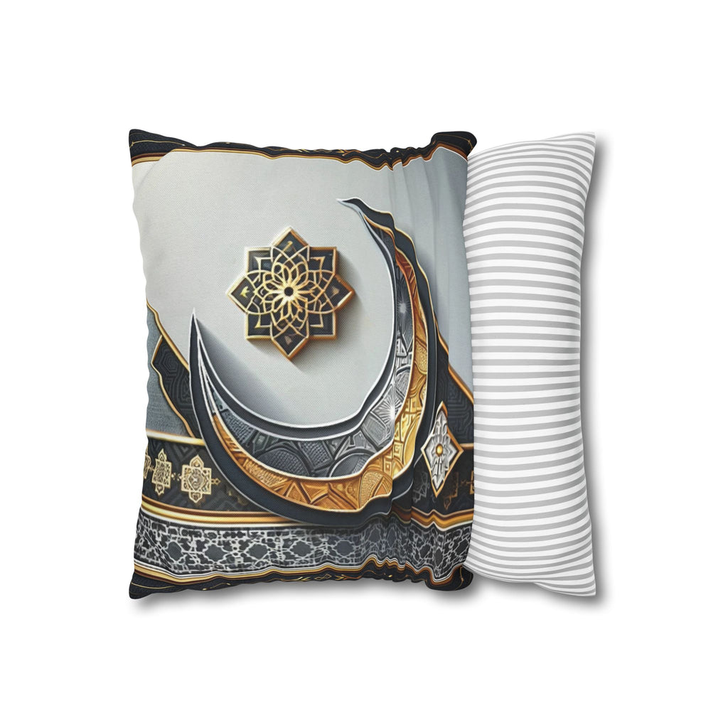 Islamic Art, moon and star  - Polyester Square Pillowcase