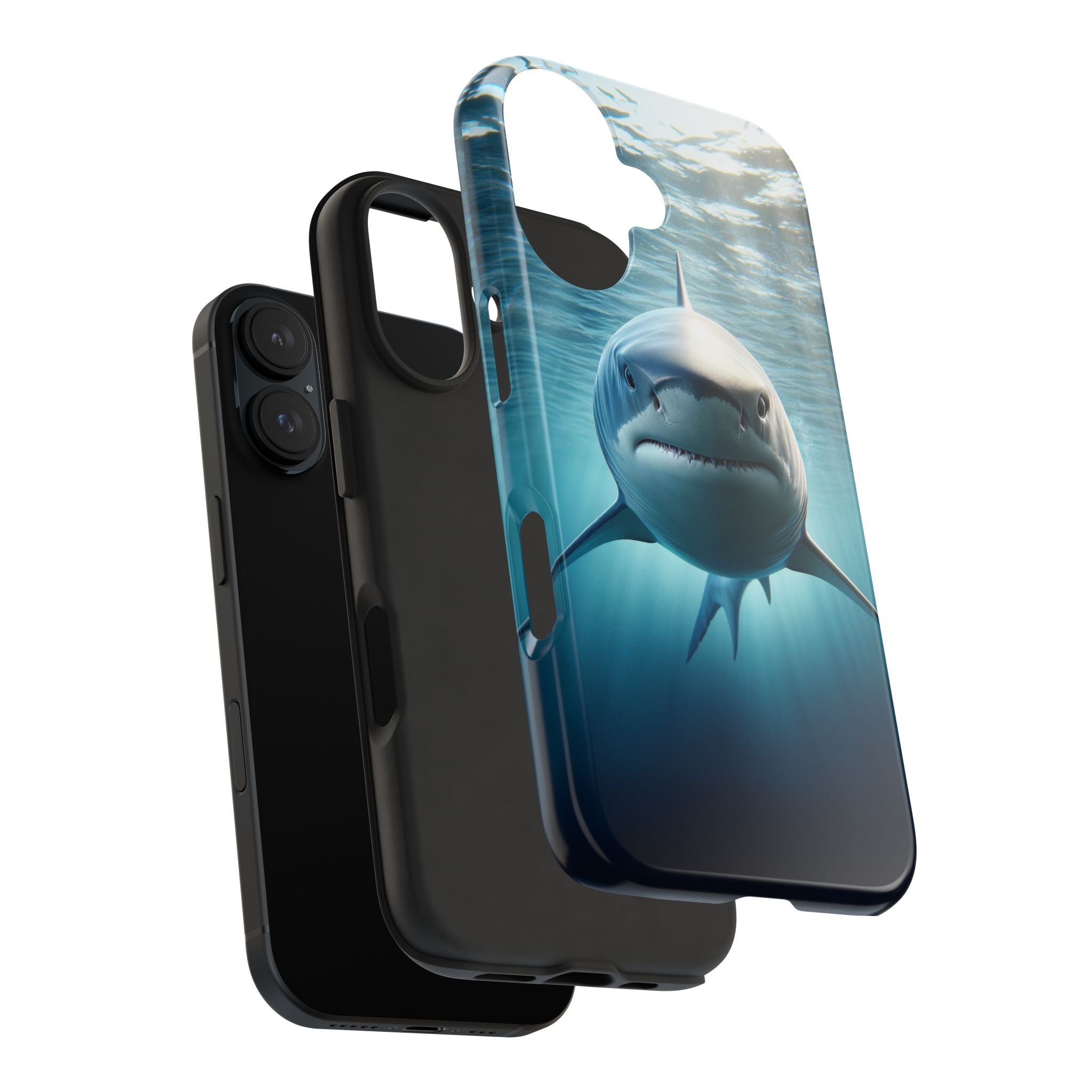 Curious shark - Tough Phone Case