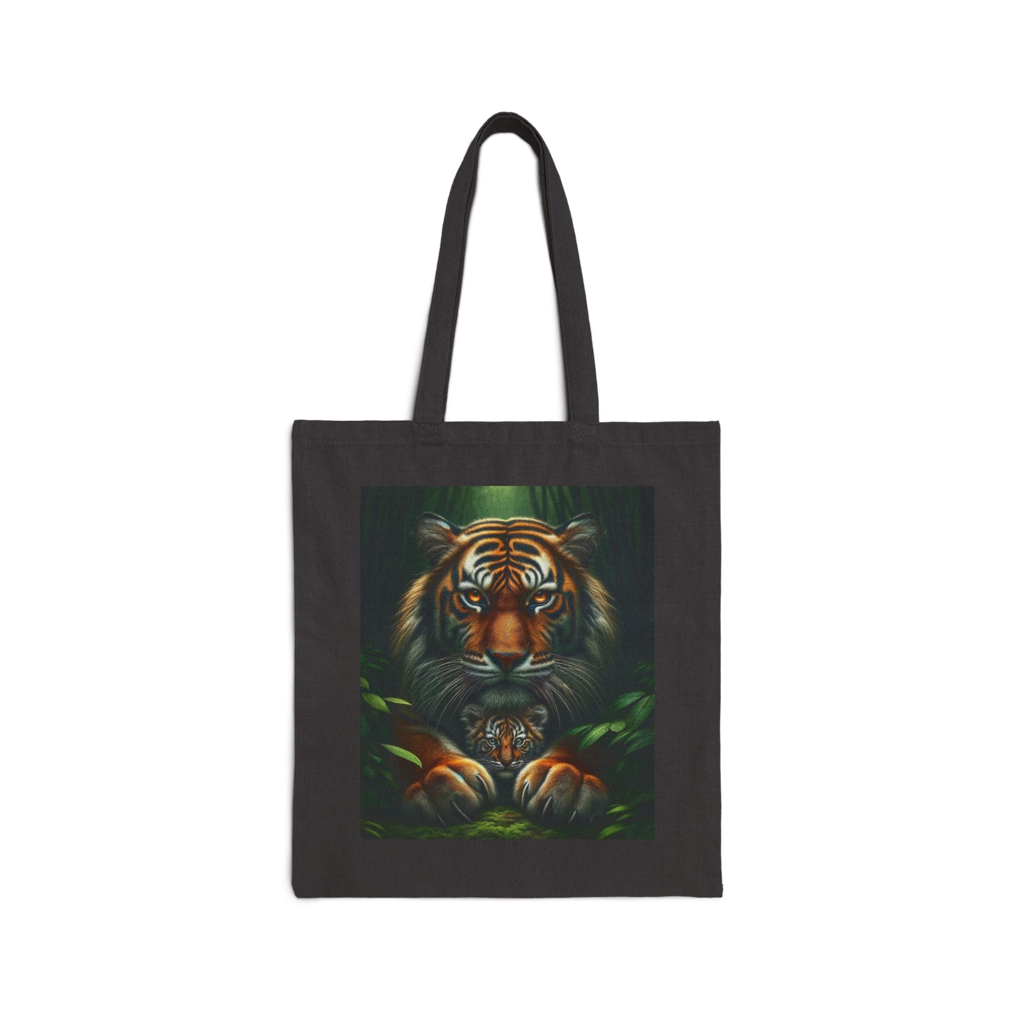 Majestic Tiger Design - Cotton Canvas Tote Bag