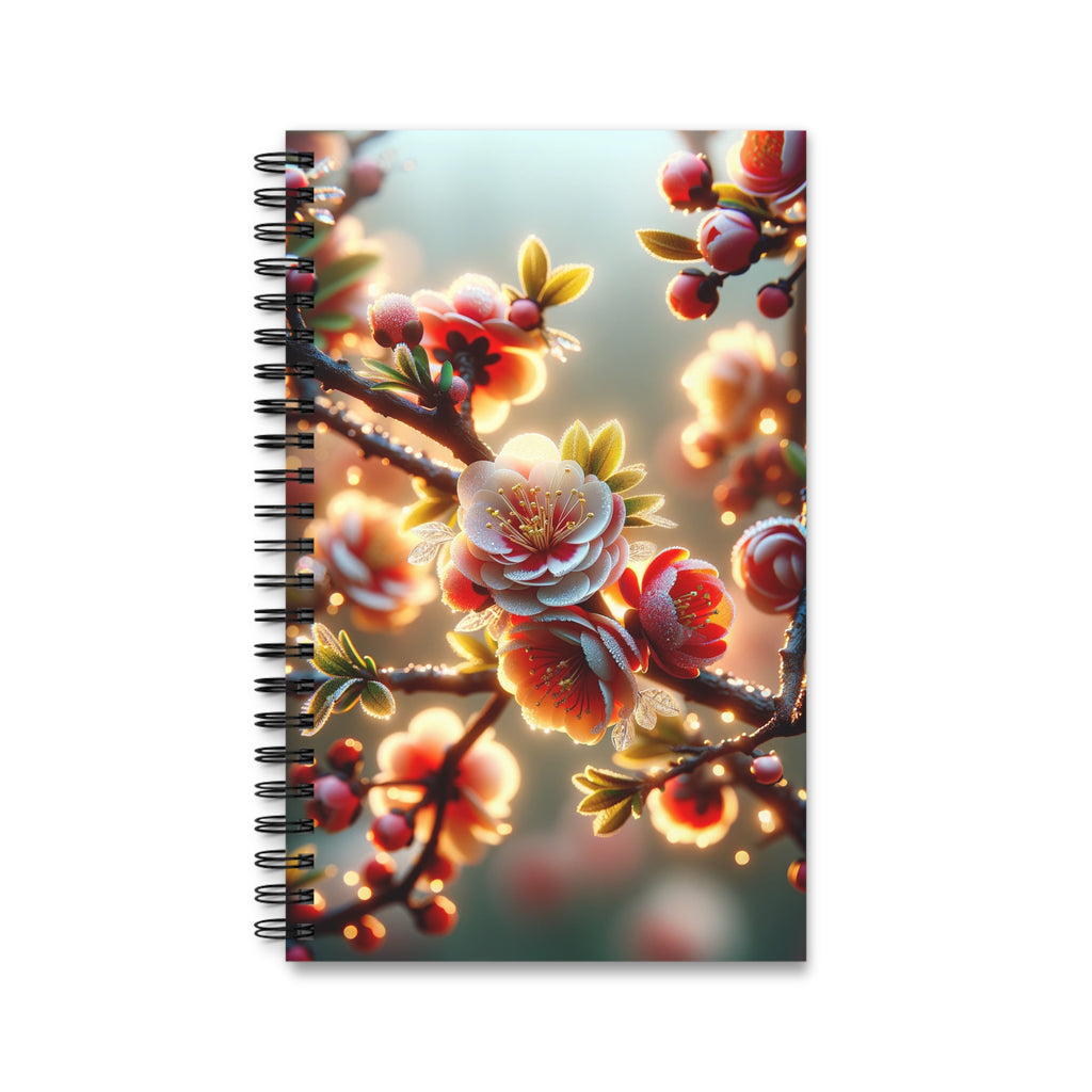Red and white diamond flowers (3) - Spiral Journal