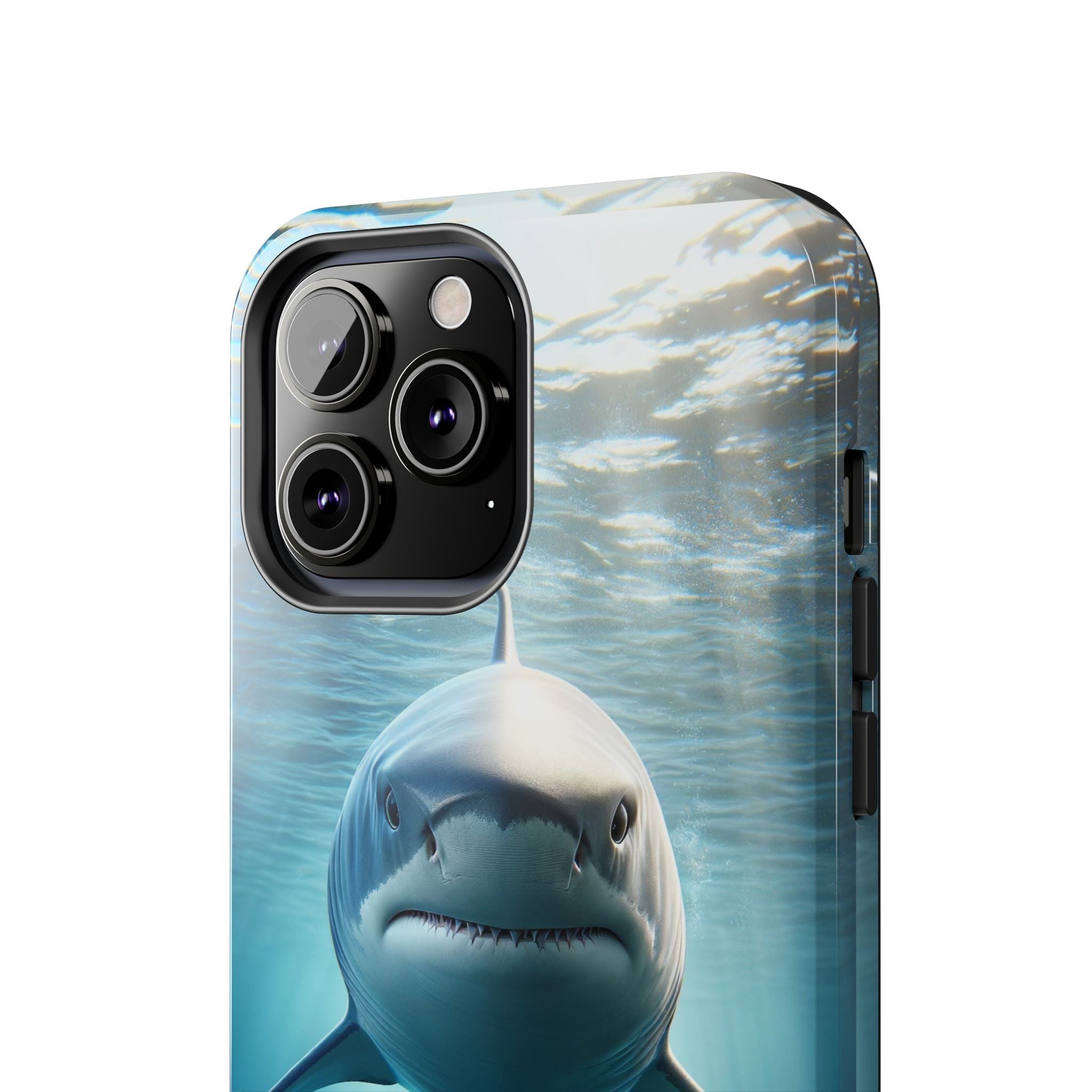Curious shark - Tough Phone Case