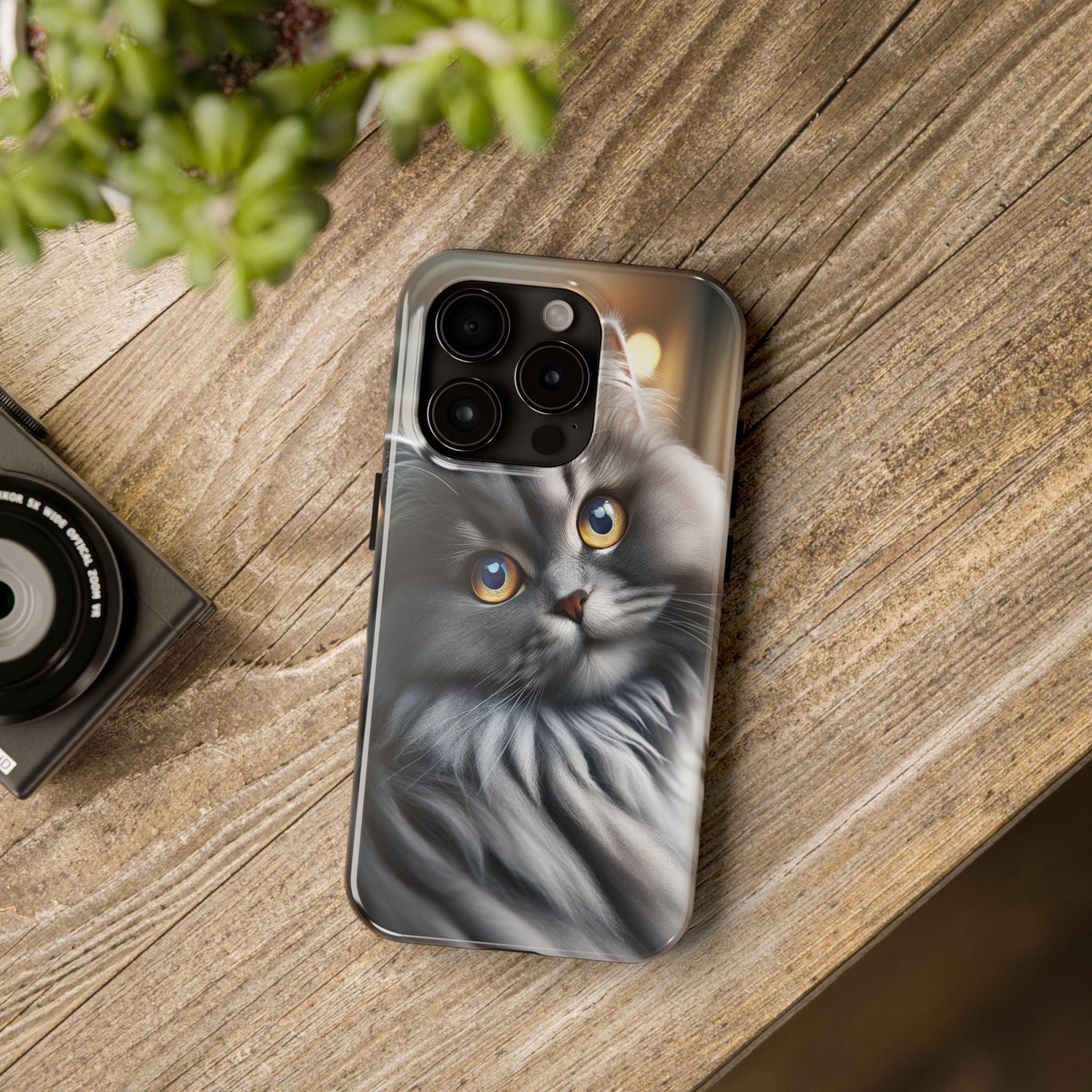 Grey cat - Tough Phone Case