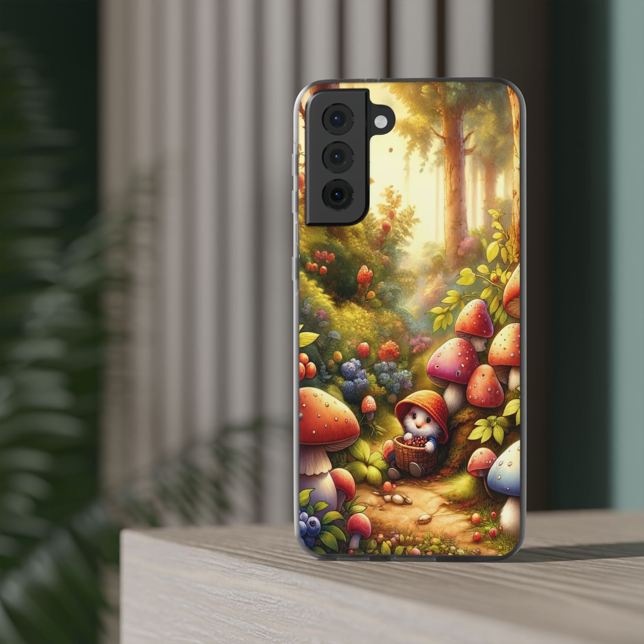 Gnome and mushrooms - Flexi Case (Samsung only)
