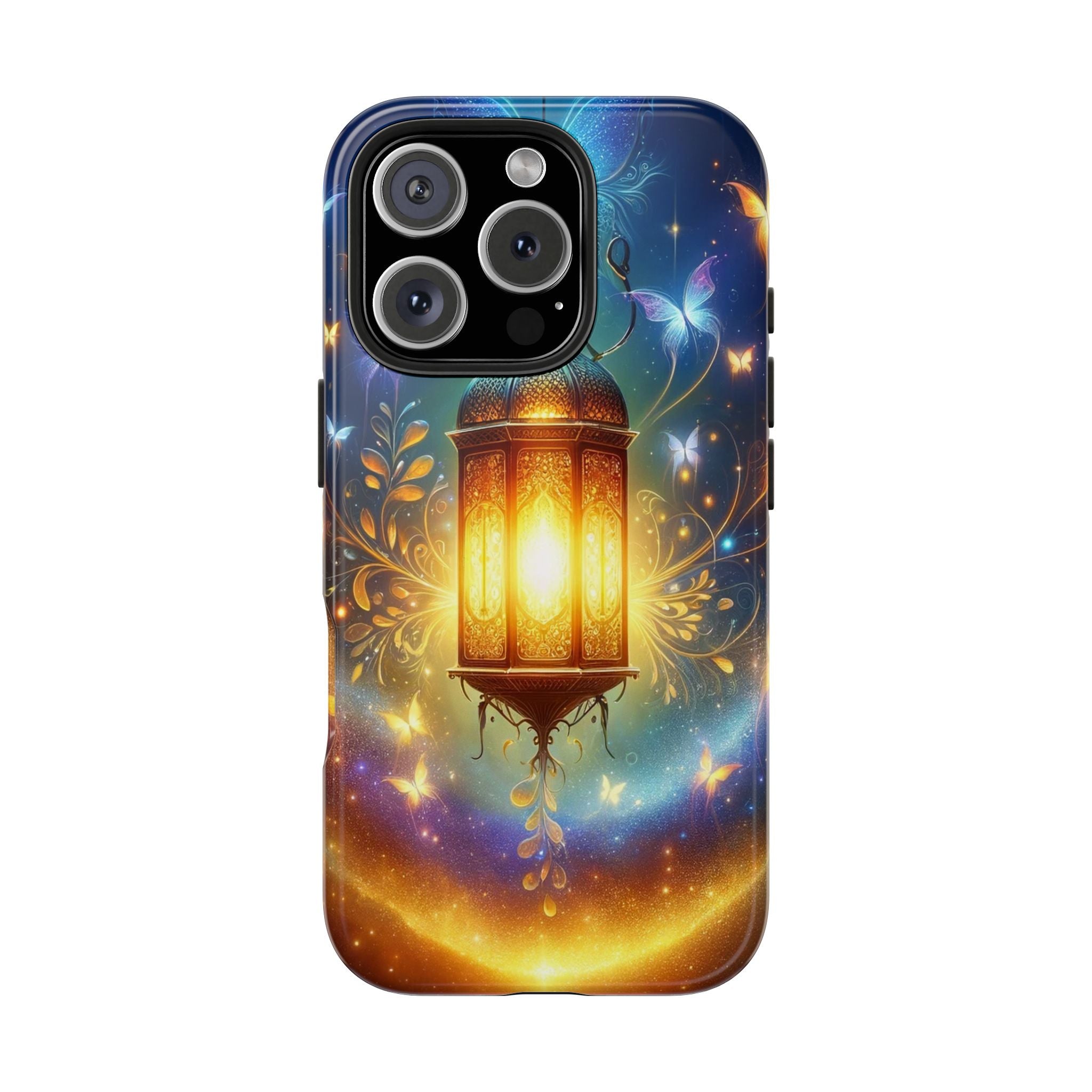 Butterflies around a lamp - Tough Phone Case