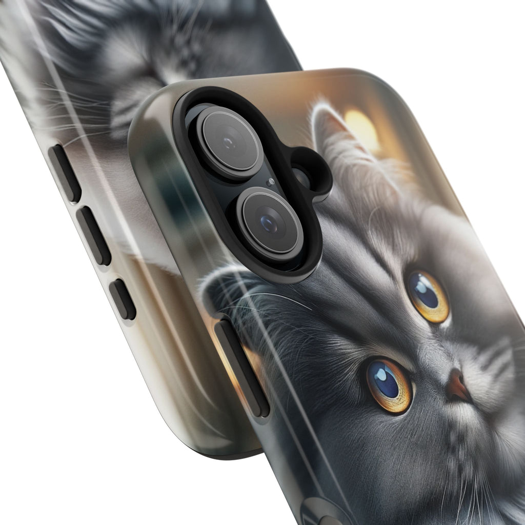 Grey cat - Tough Phone Case