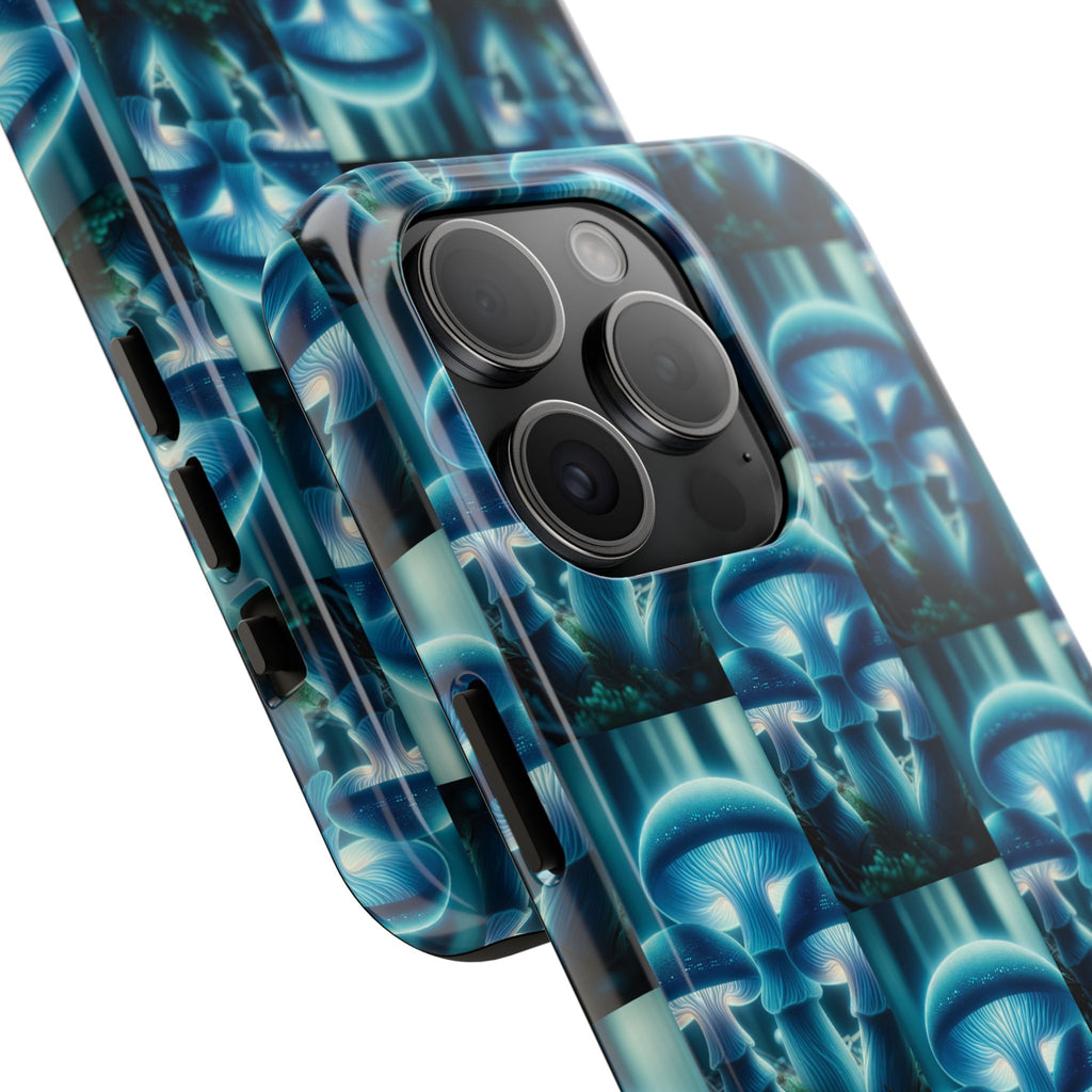 Blue Mushrooms - Tough Phone Case