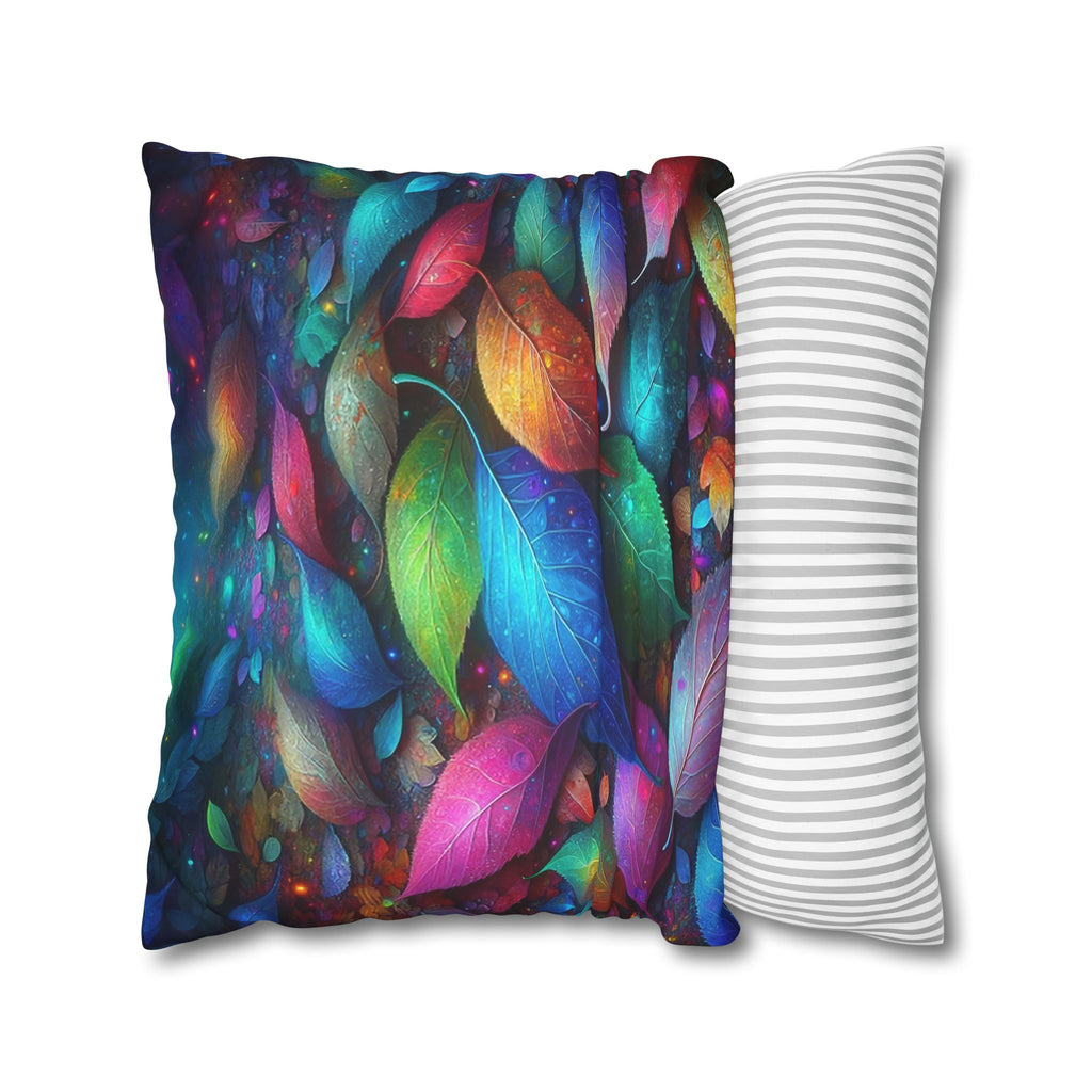 Magical, colourful leaves  - Suede Square Pillowcase