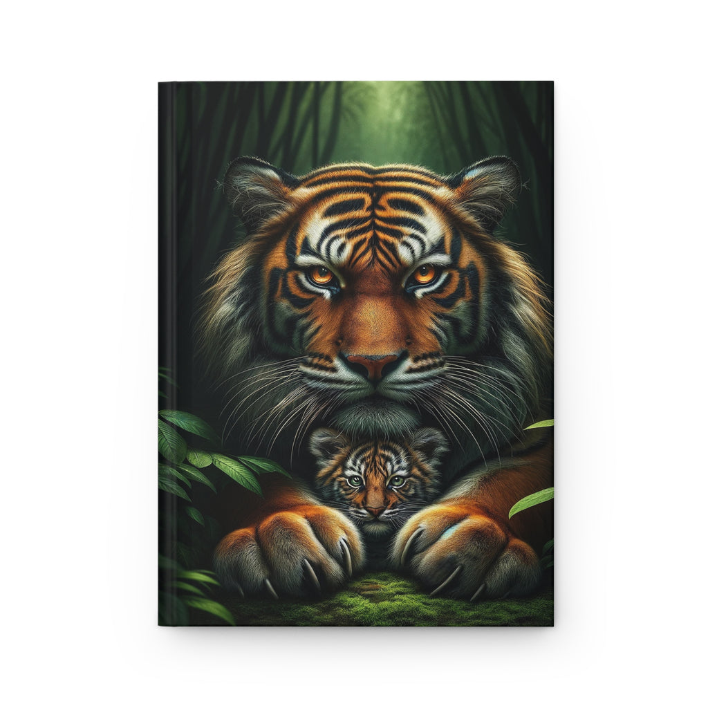 Tigers in the jungle - Hardcover Notebook