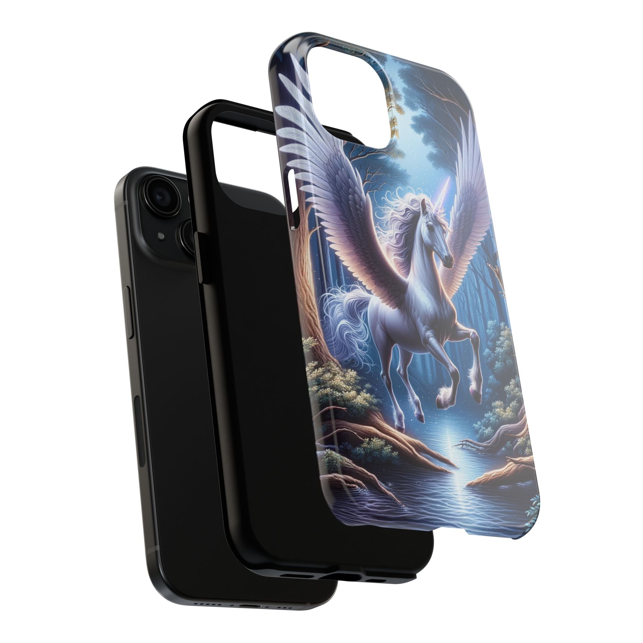 Phone Case - Unicorn Landing in Magical Forest