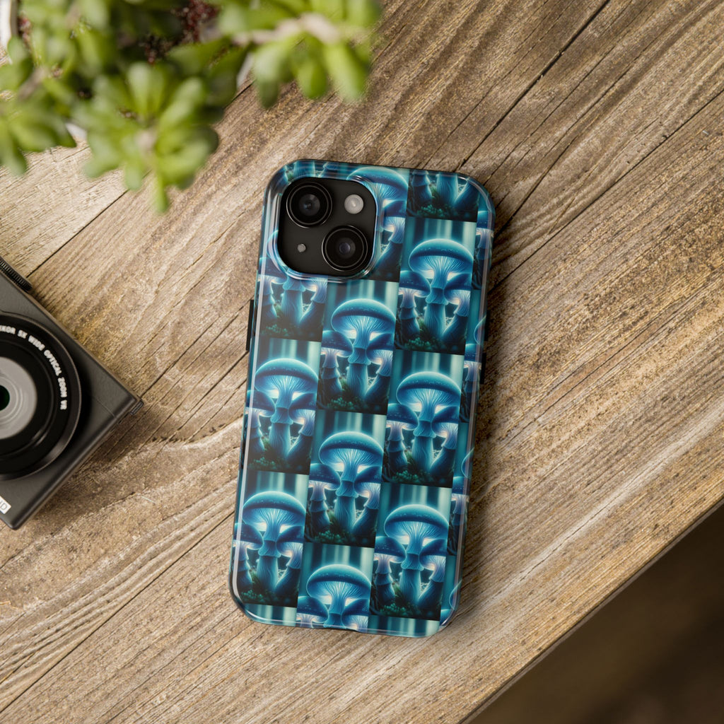Blue Mushrooms - Tough Phone Case