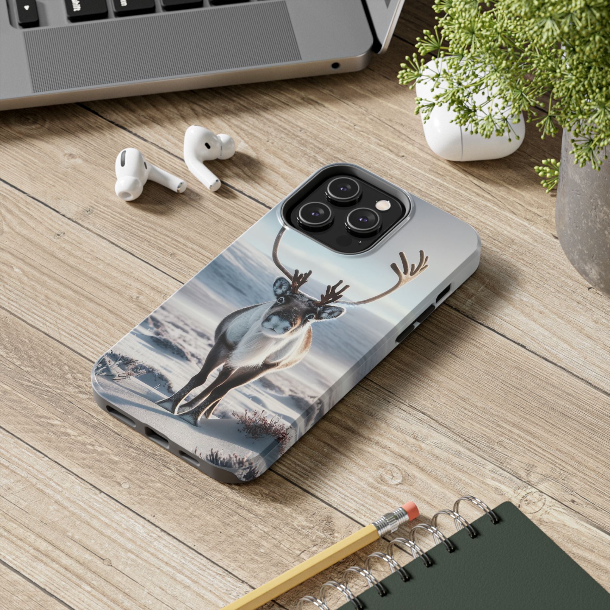 Phone Cases - Curious Reindeer Design