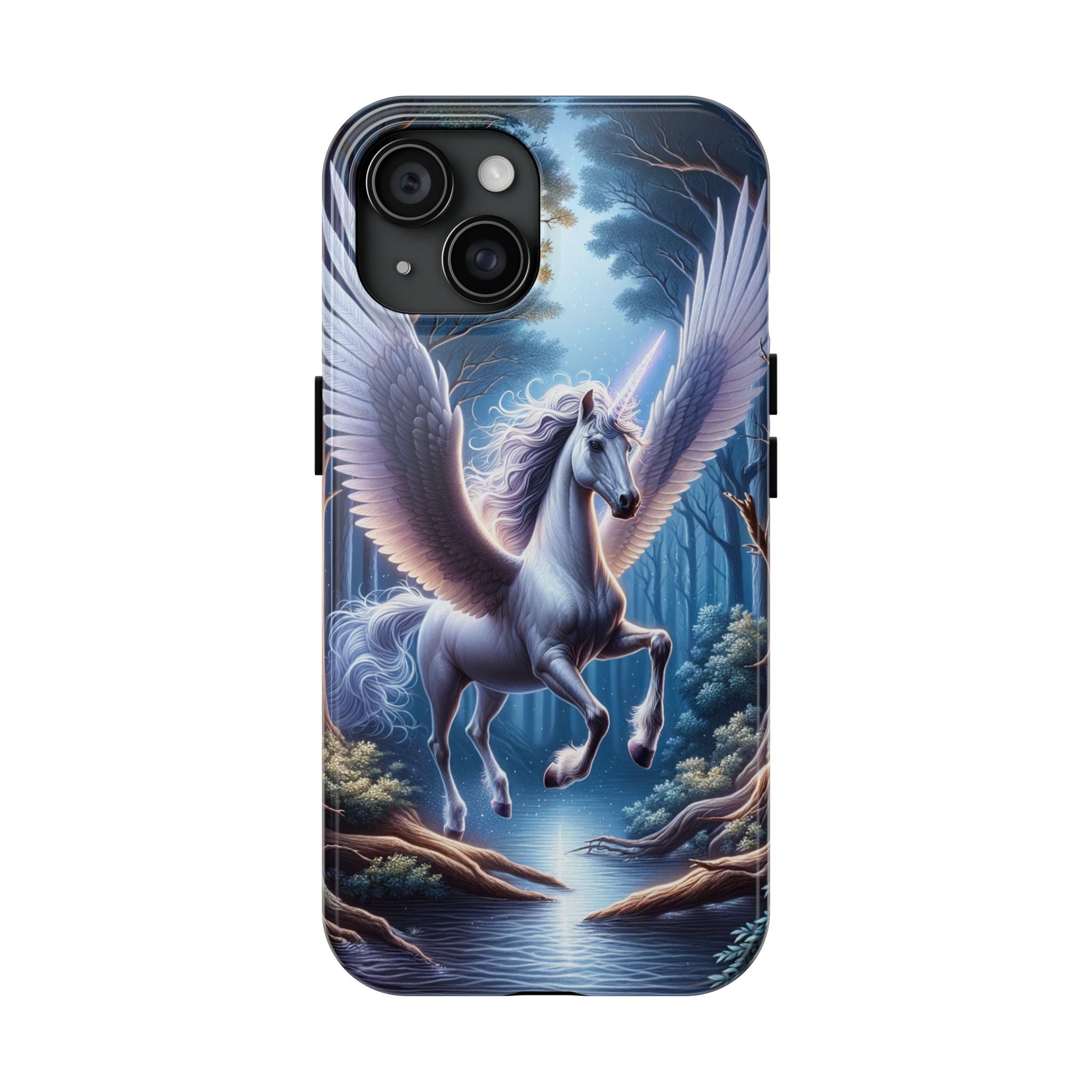 Phone Case - Unicorn Landing in Magical Forest