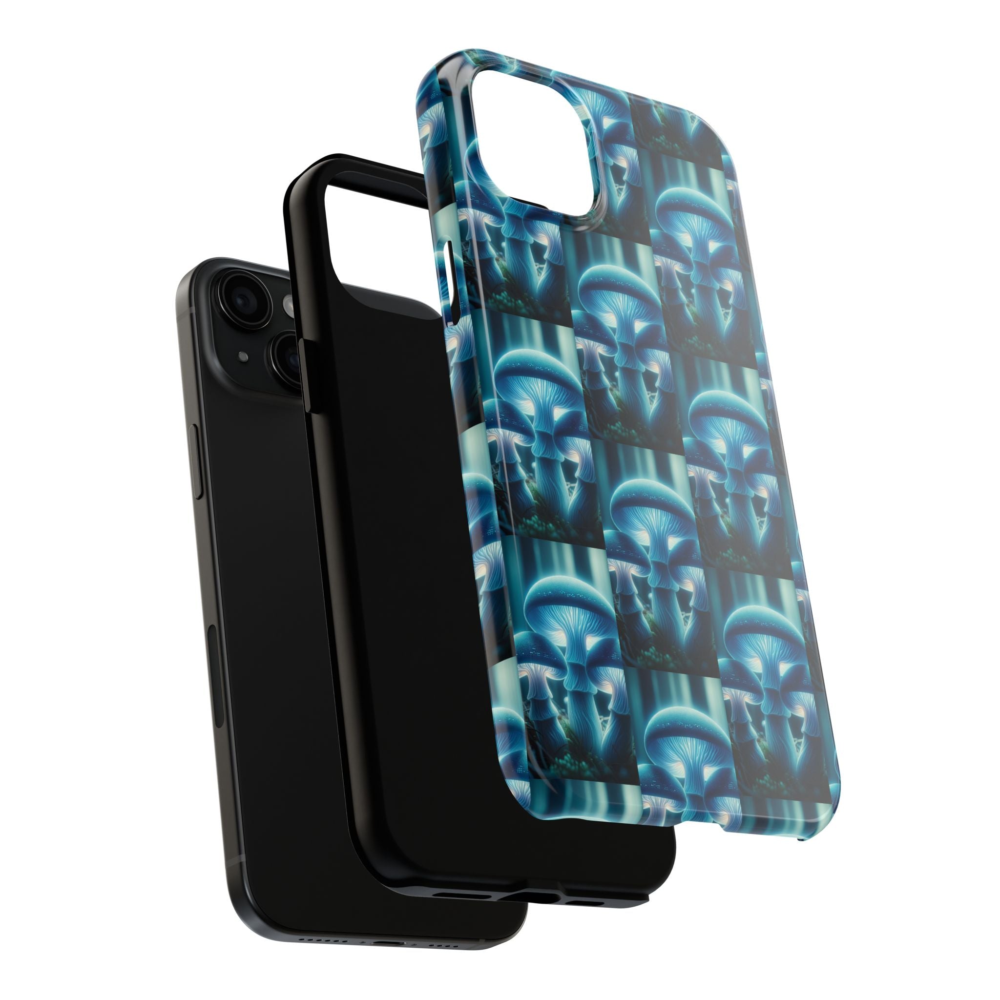 Blue Mushrooms - Tough Phone Case