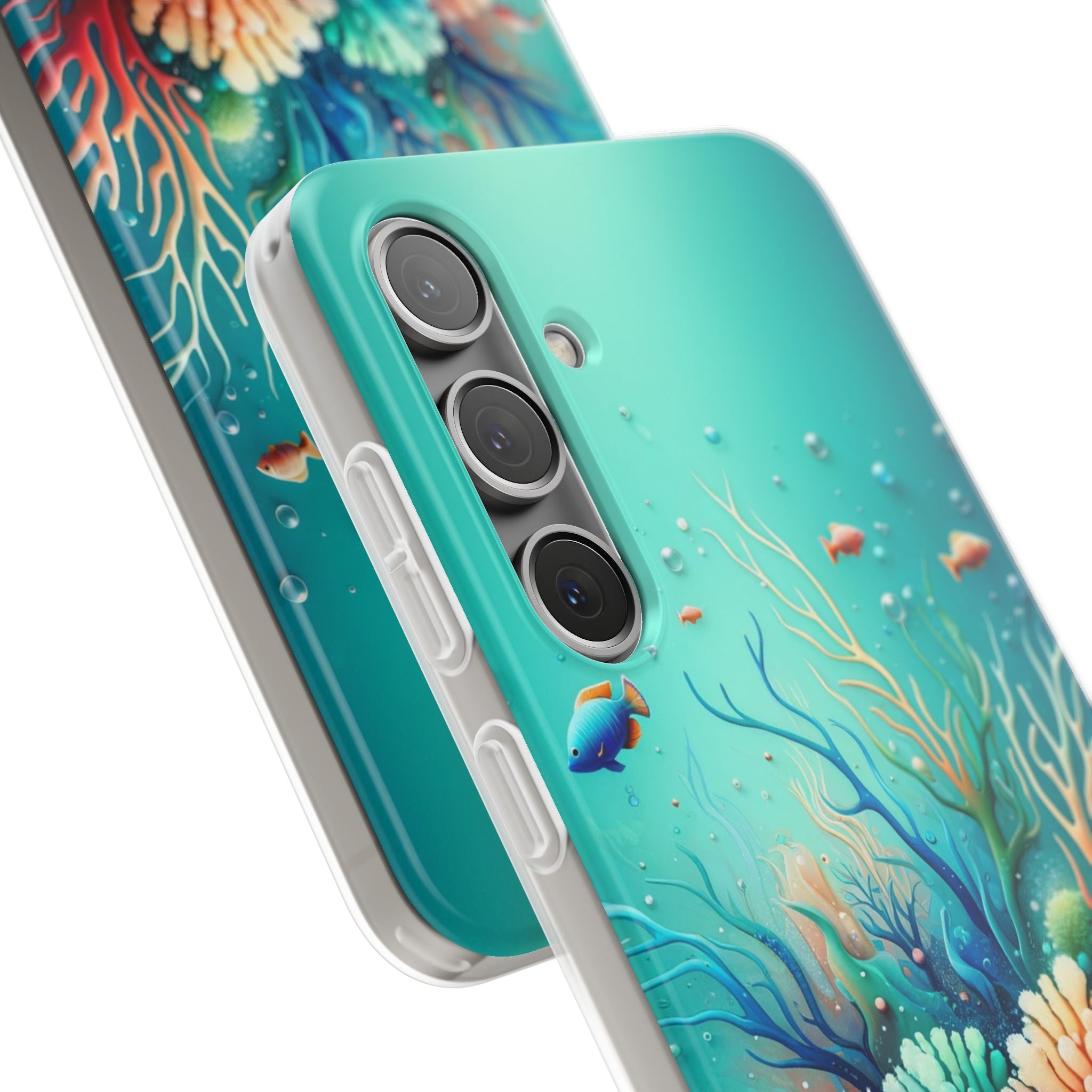 Fish around coral reef - Flexi Case (Samsung only)